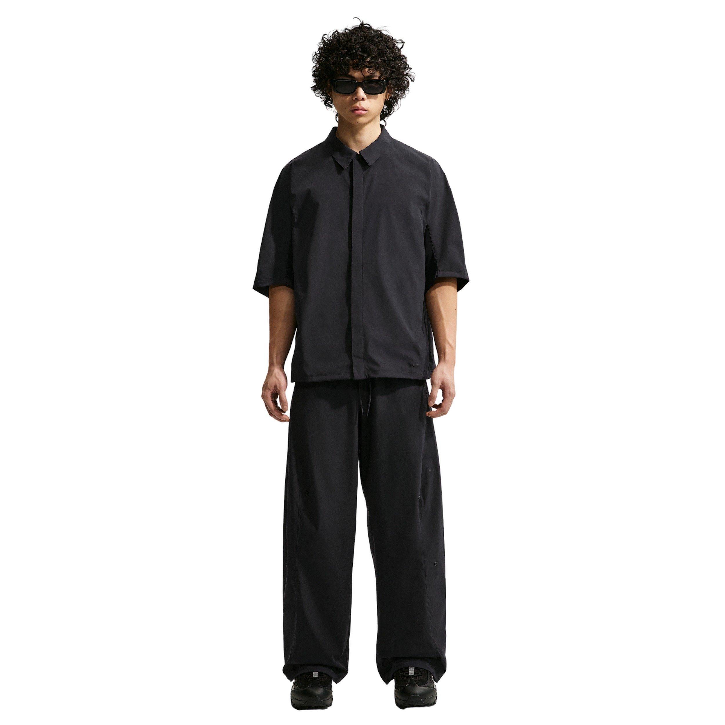 Nike Men's Tech Helios Dri-FIT Short-Sleeve Top - BLACK Thumbnail View 4