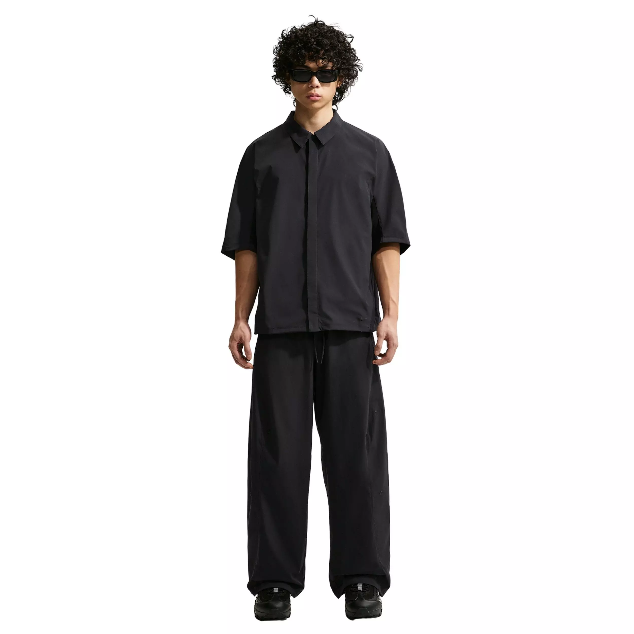 Nike Men's Tech Helios Dri-FIT Short-Sleeve Top - BLACK