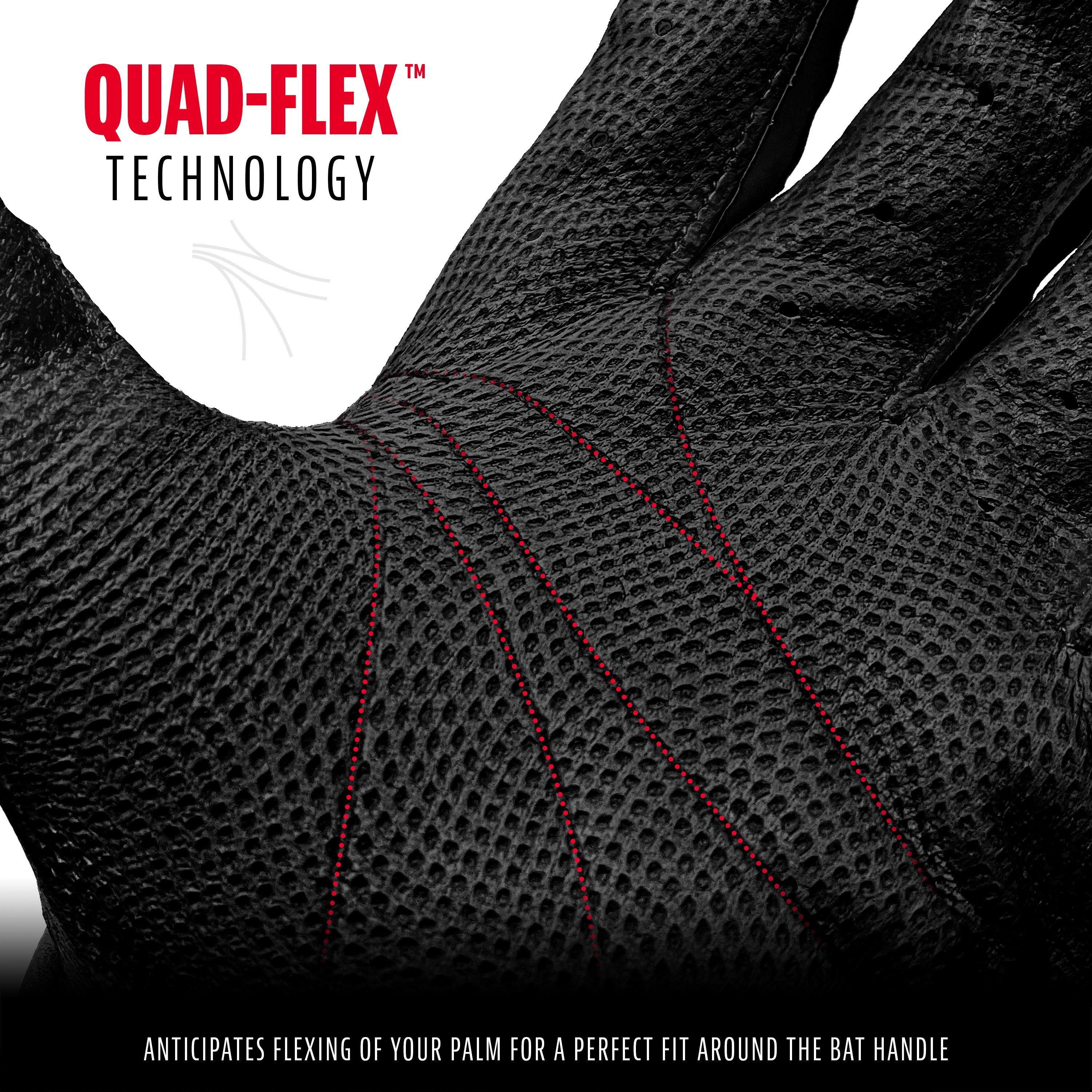 Franklin Adults' CFX Pro Batting Gloves - BLACK Thumbnail View 2