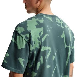 Nike Men's Sportswear LSE Floral Print T-Shirt - MINERAL SLATE/STEAM GREEN