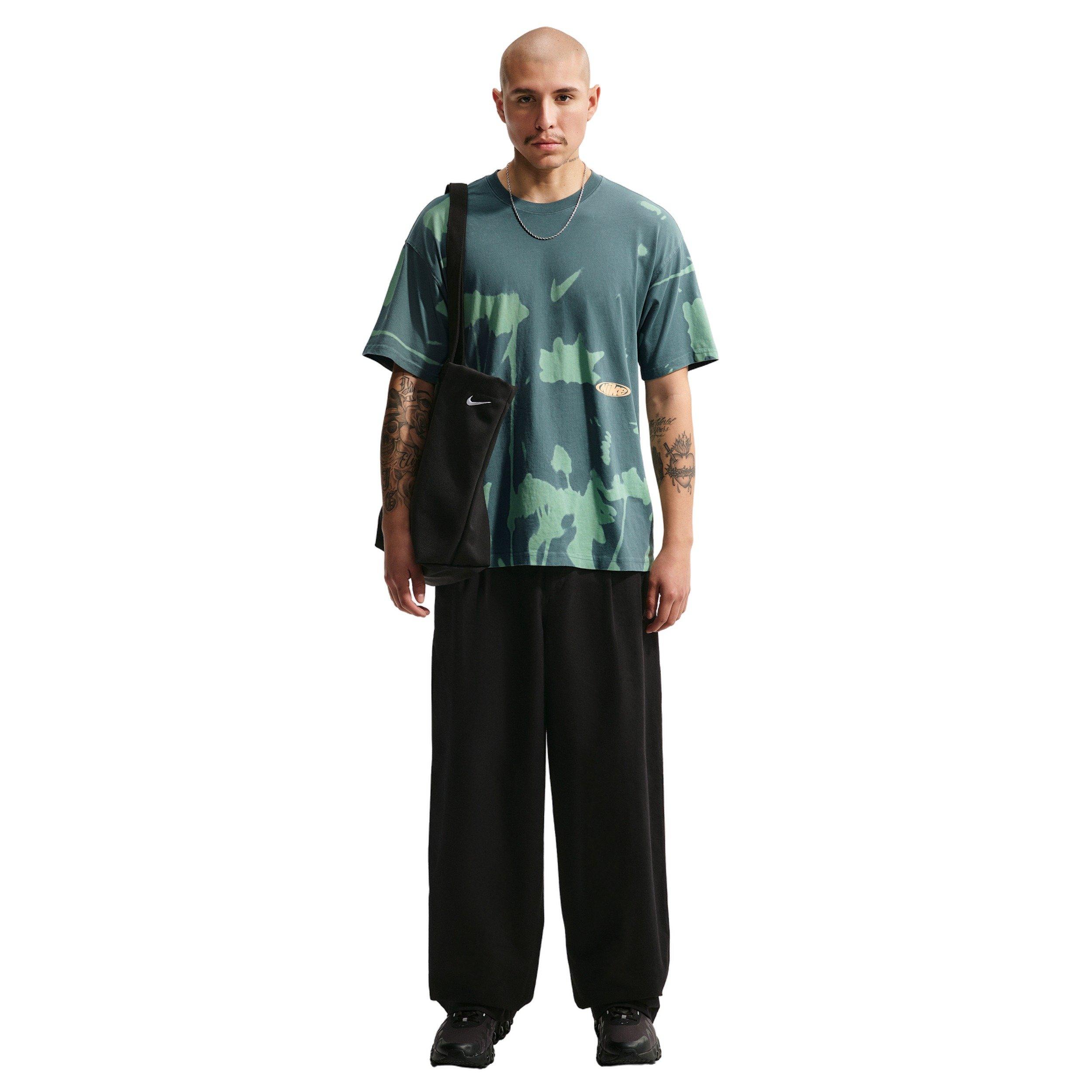 Nike Men's Sportswear LSE Floral Print T-Shirt - MINERAL SLATE/STEAM GREEN Thumbnail View 4
