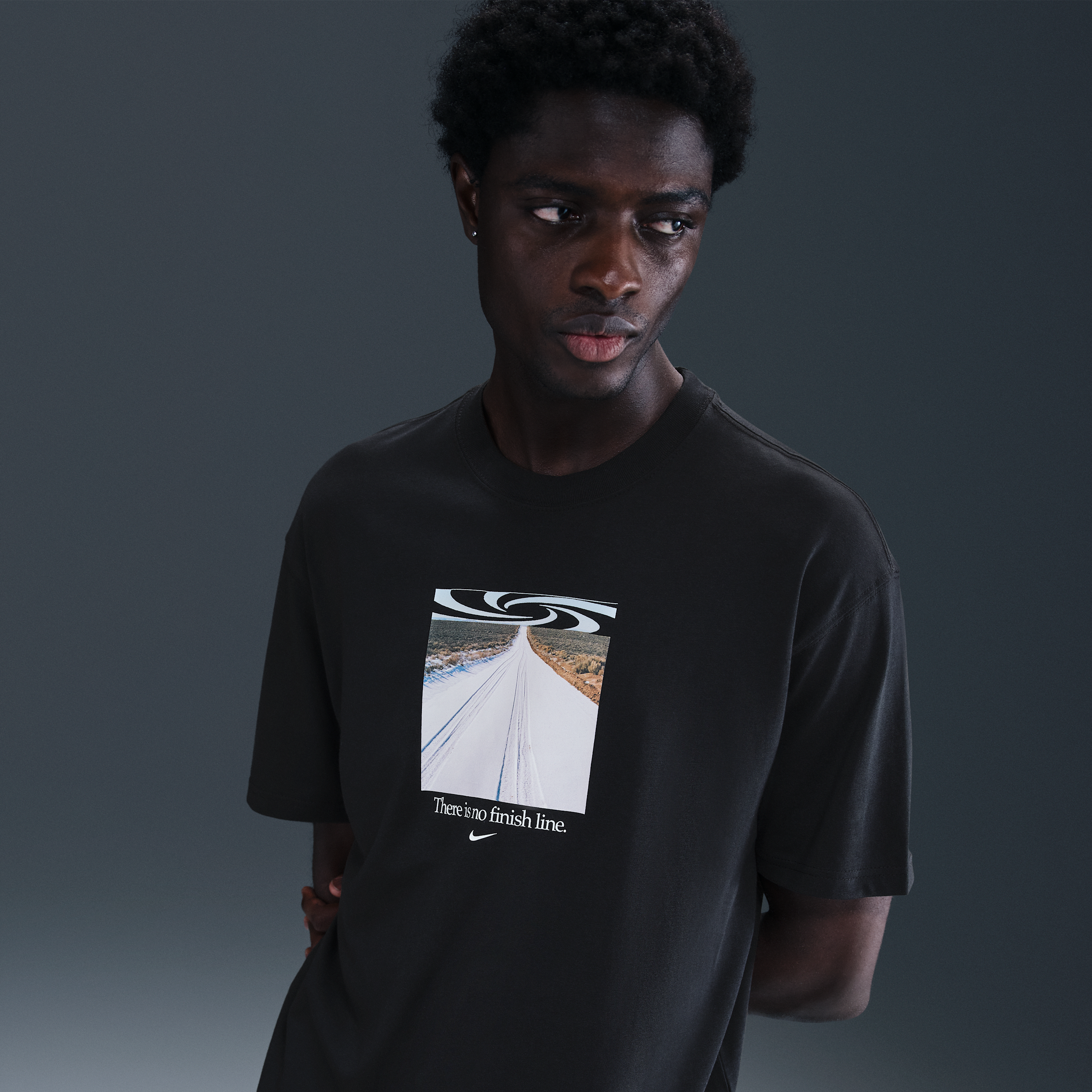 Nike Men's Sportswear Max90 T-Shirt - BLACK Thumbnail View 3