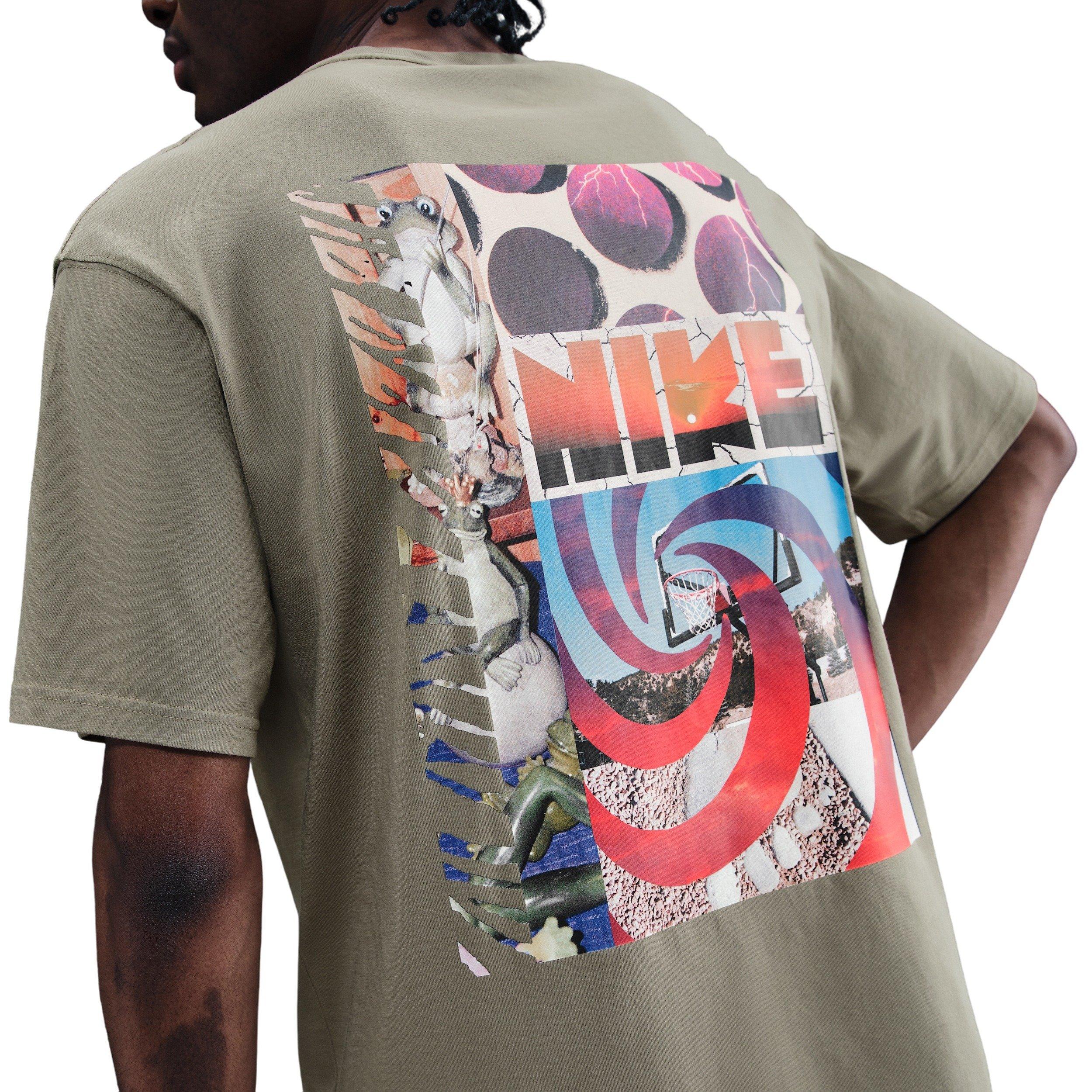 Nike Men's Sportswear Max90 T-Shirt - GREEN Thumbnail View 2