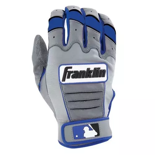 Franklin Adults' CFX Pro Batting Gloves Grey/Royal - GREY/ROYAL