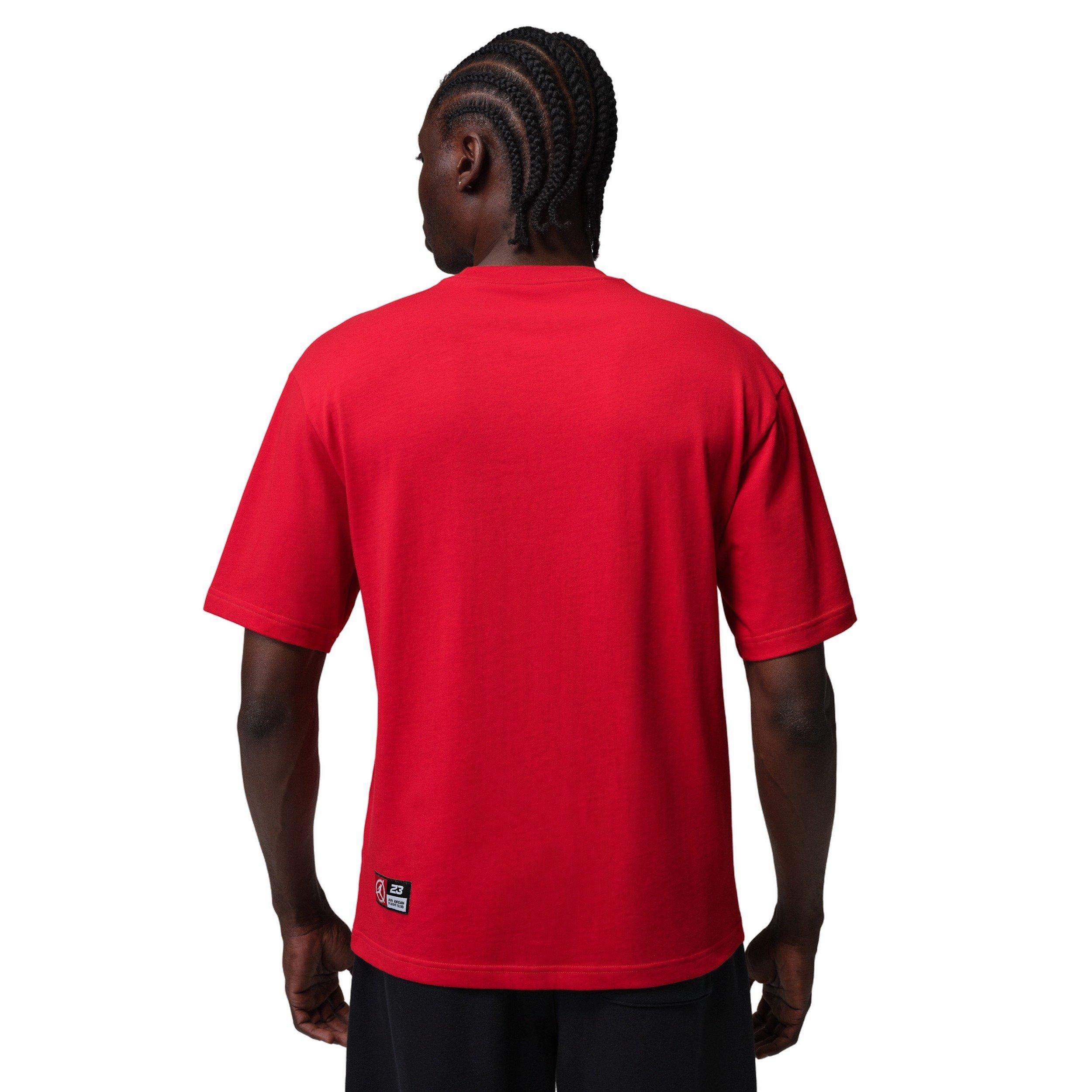 Jordan Men's Flight Club Sort-Sleeve Crew T-Shirt - RED Thumbnail View 2