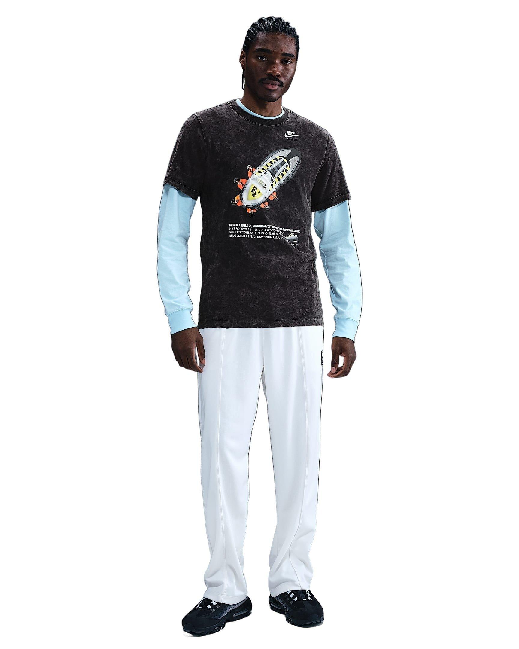 Nike Men's Sportswear Air Max 95 OC Graphic T-Shirt - BLACK Thumbnail View 4