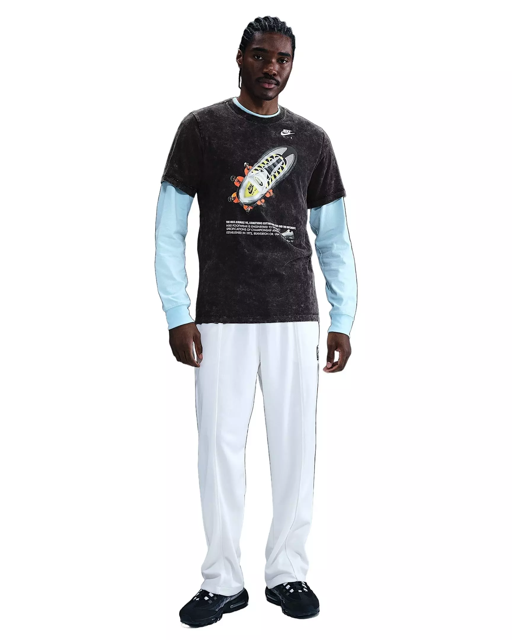 Nike Men's Sportswear Air Max 95 OC Graphic T-Shirt - BLACK