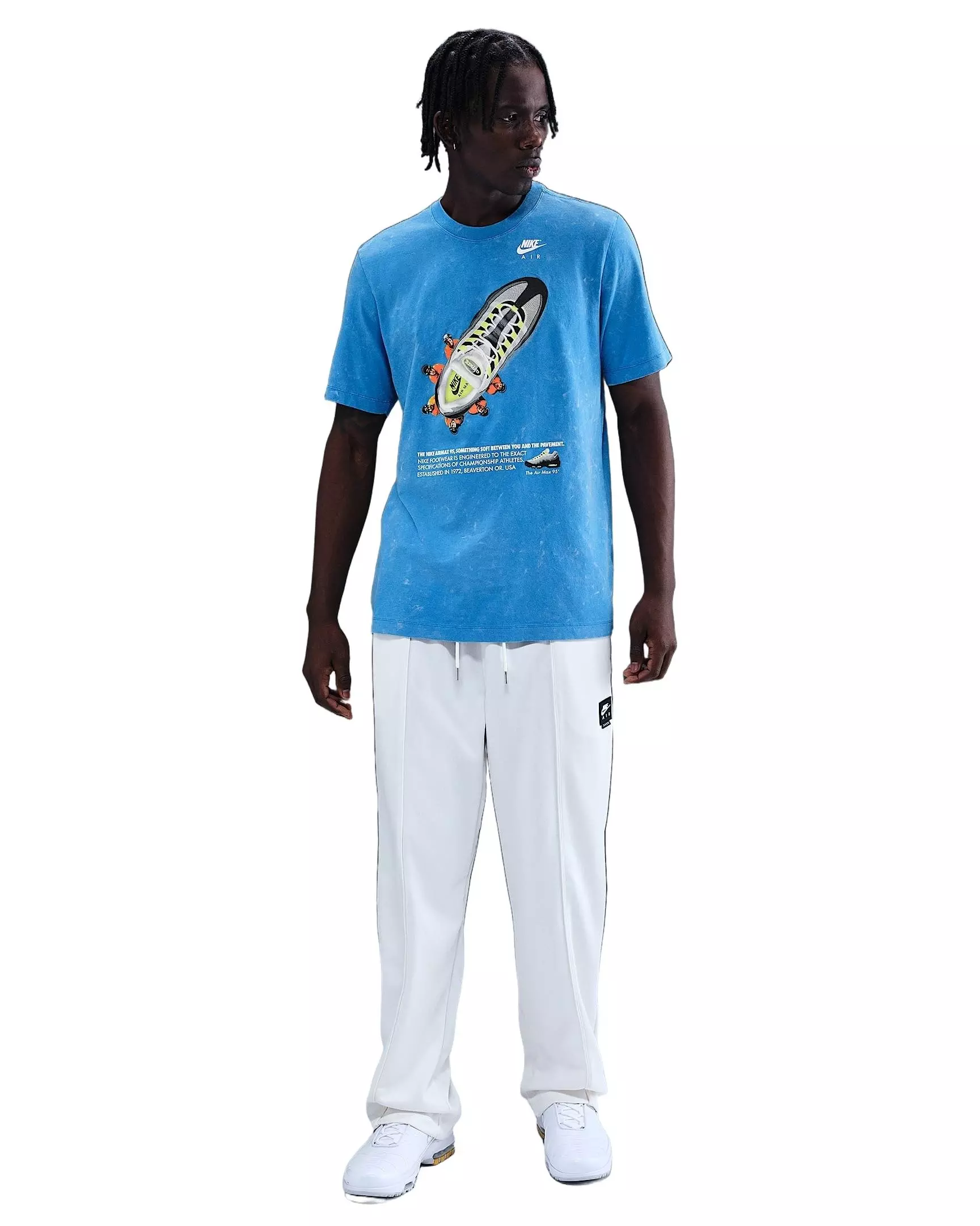 Nike Men's Sportswear Air Max 95 OC Graphic T-Shirt - BLUE