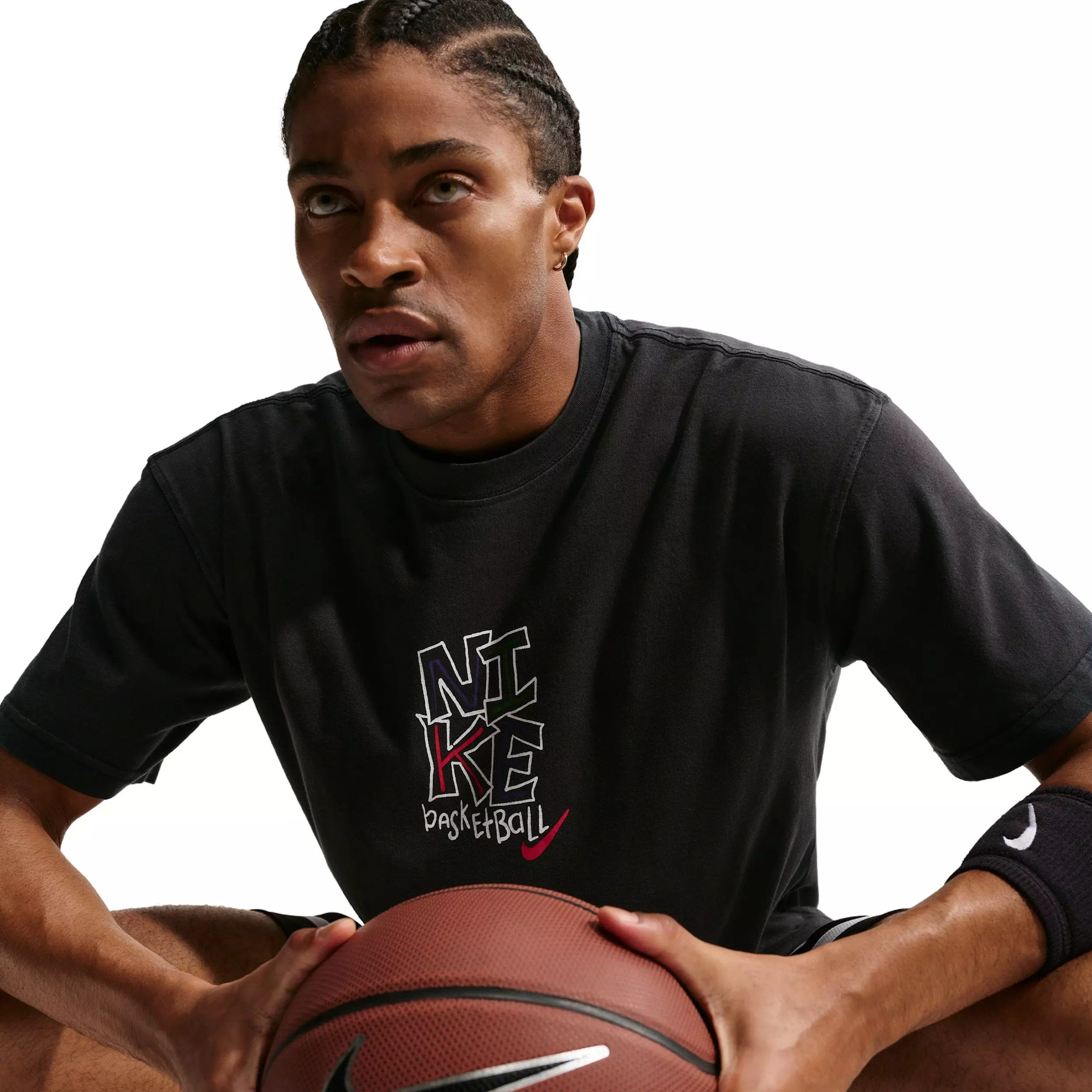 Nike Men's M90 Summit JDI Basketball T-Shirt - BLACK