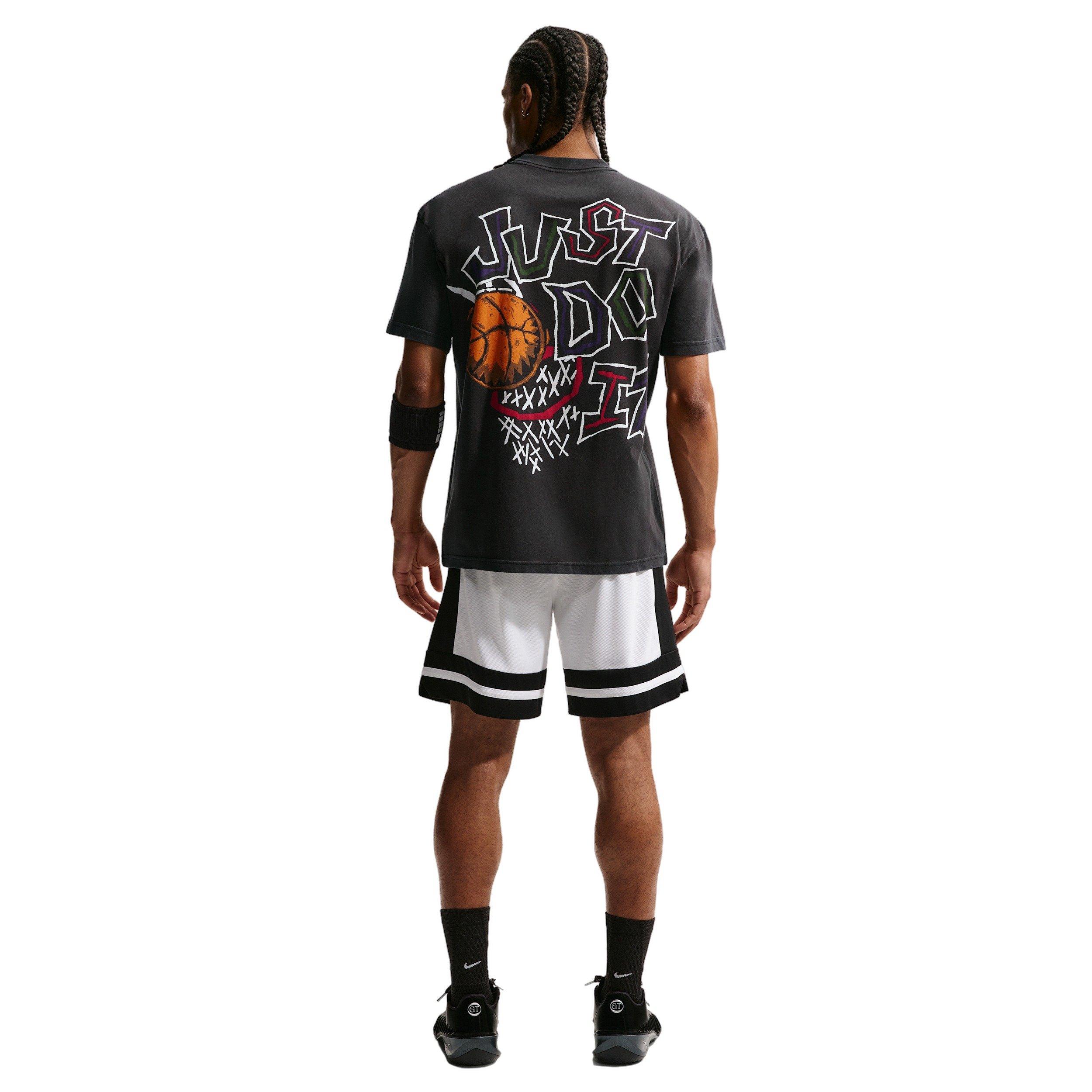 Nike Men's M90 Summit JDI Basketball T-Shirt - BLACK Thumbnail View 5