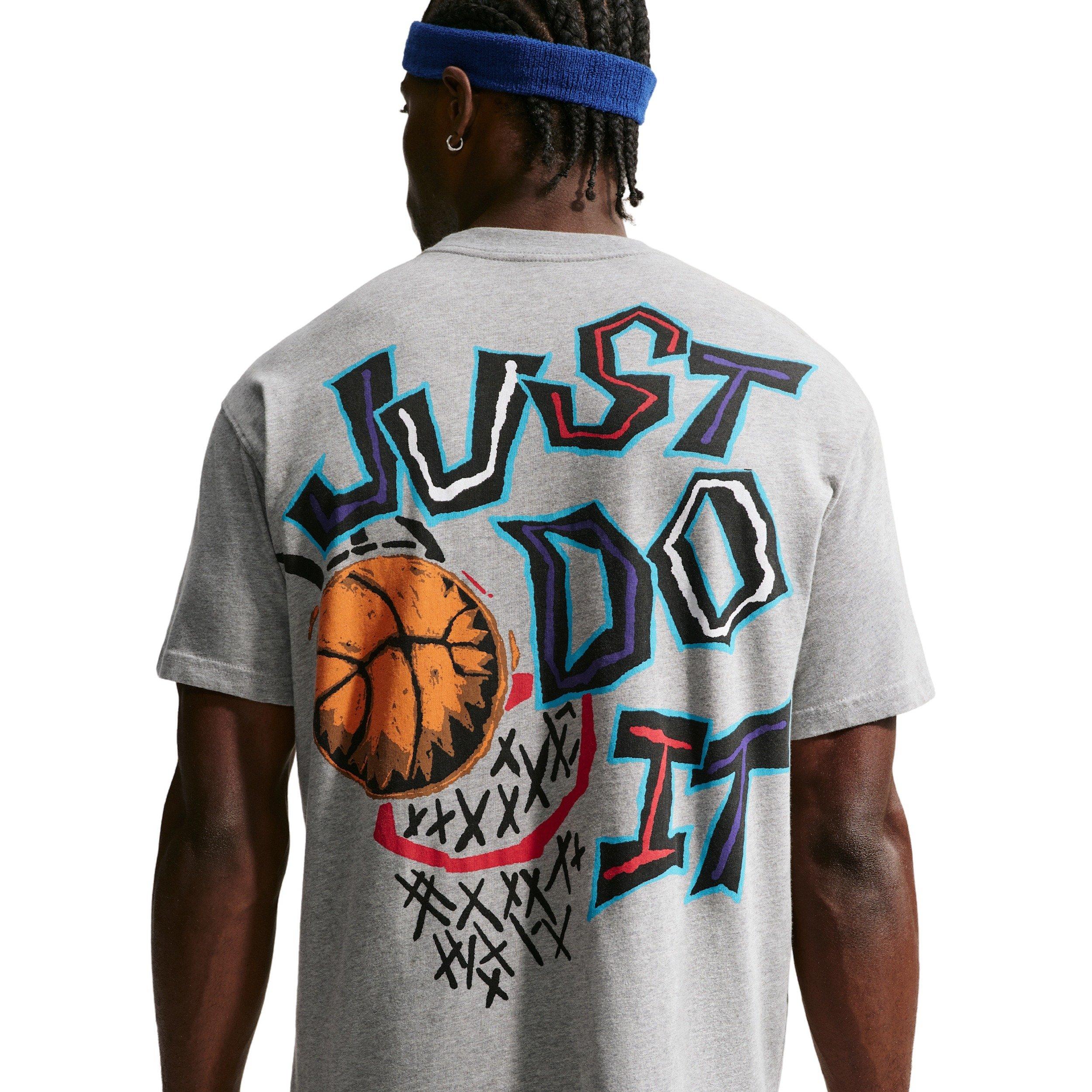 Nike Men's M90 Summit JDI Basketball T-Shirt - GREY Thumbnail View 2