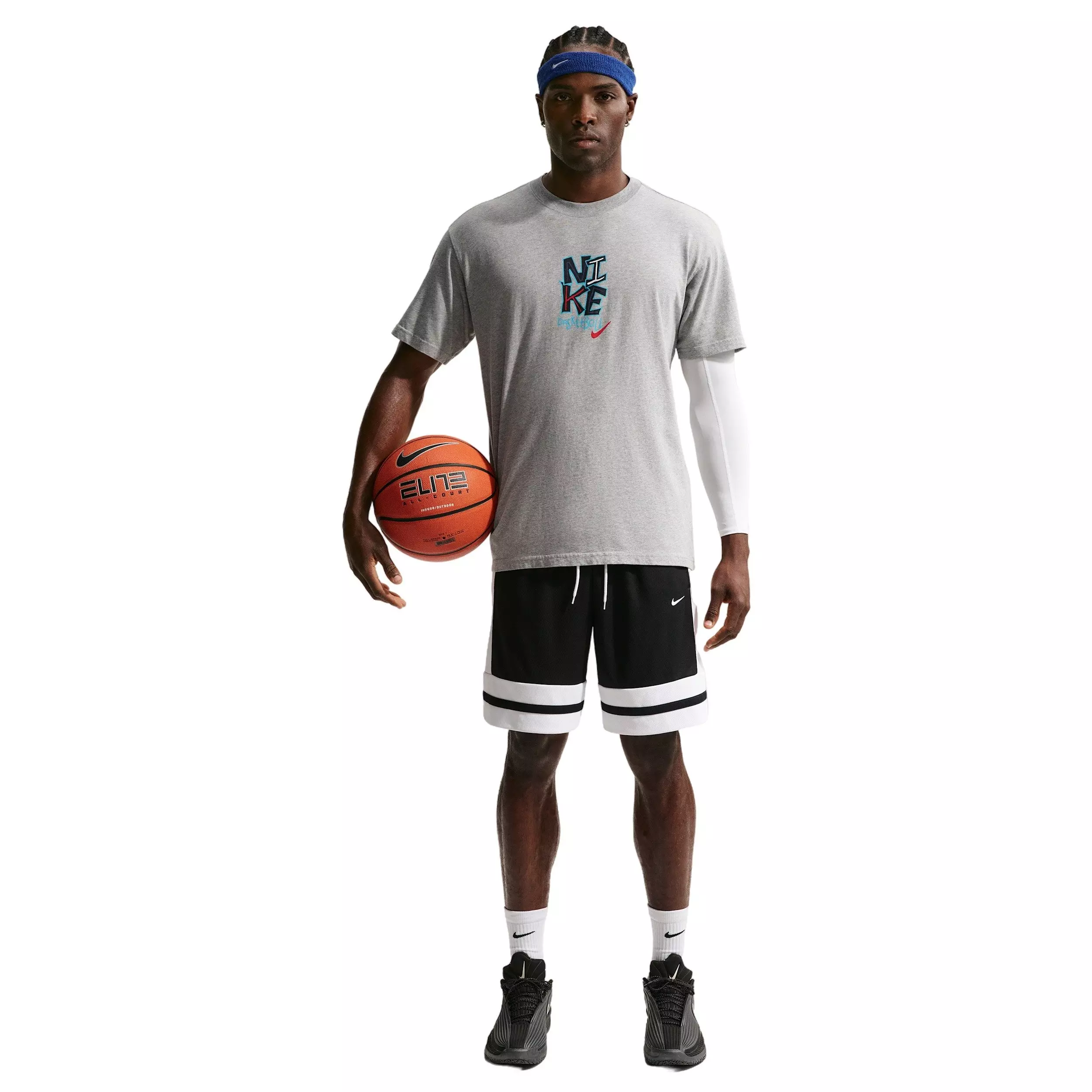 Nike Men's M90 Summit JDI Basketball T-Shirt - GREY