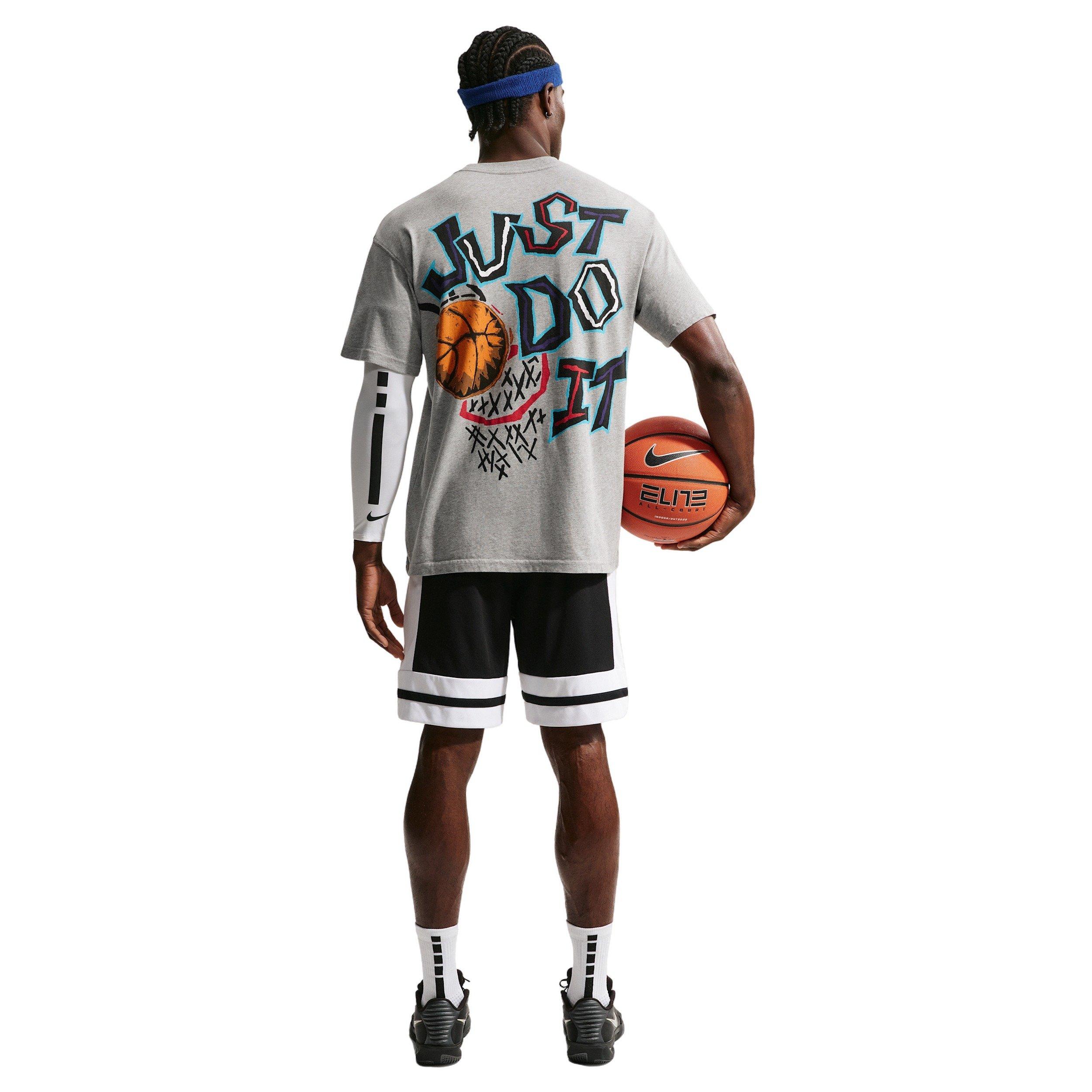Nike Men's M90 Summit JDI Basketball T-Shirt - GREY Thumbnail View 5