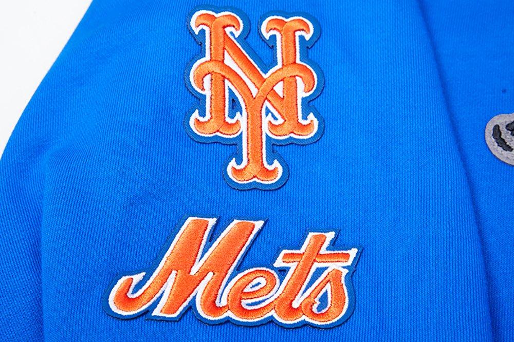 Pro Standard Women's MLB New York Mets Mashup Rib Fleece Crewneck -Royal/Orange - ROYAL/ORANGE Thumbnail View 6