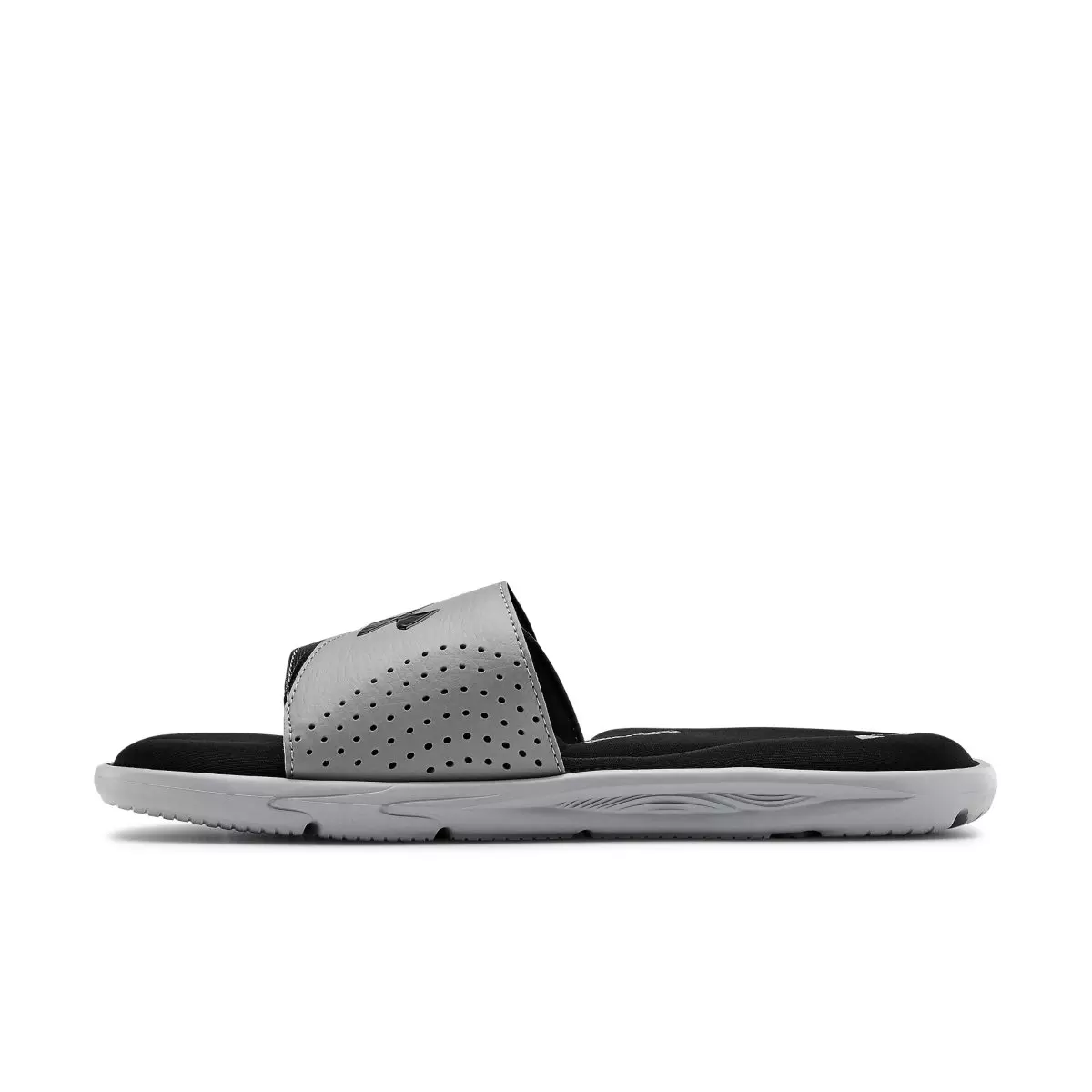 Under Armour Ignite VI "Black/Steel" Men's Slide - BLACK/STEEL