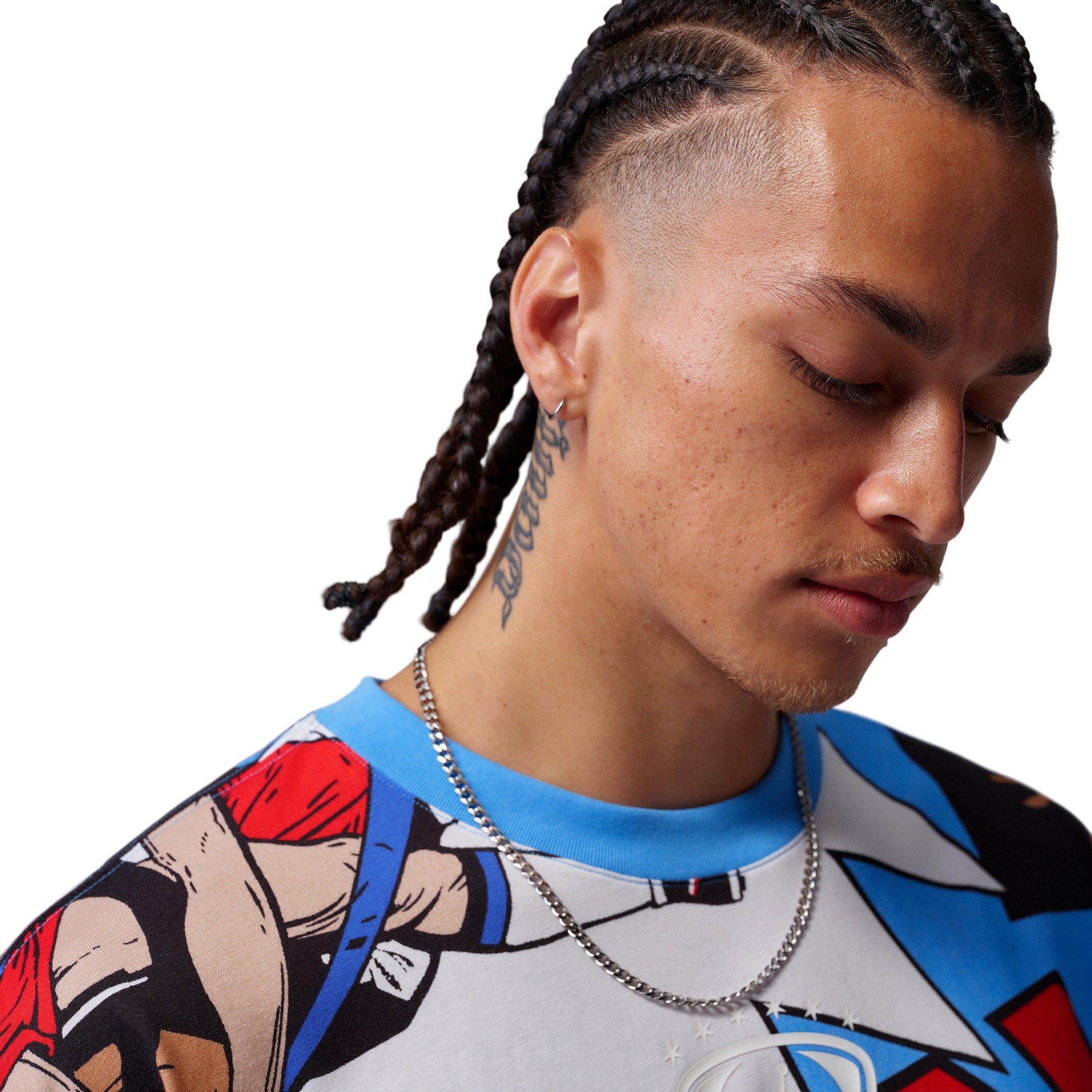 Jordan Men's Brooklyn FC Graphic Short-Sleeve T-Shirt - Blue/White - BLUE/WHITE Thumbnail View 3