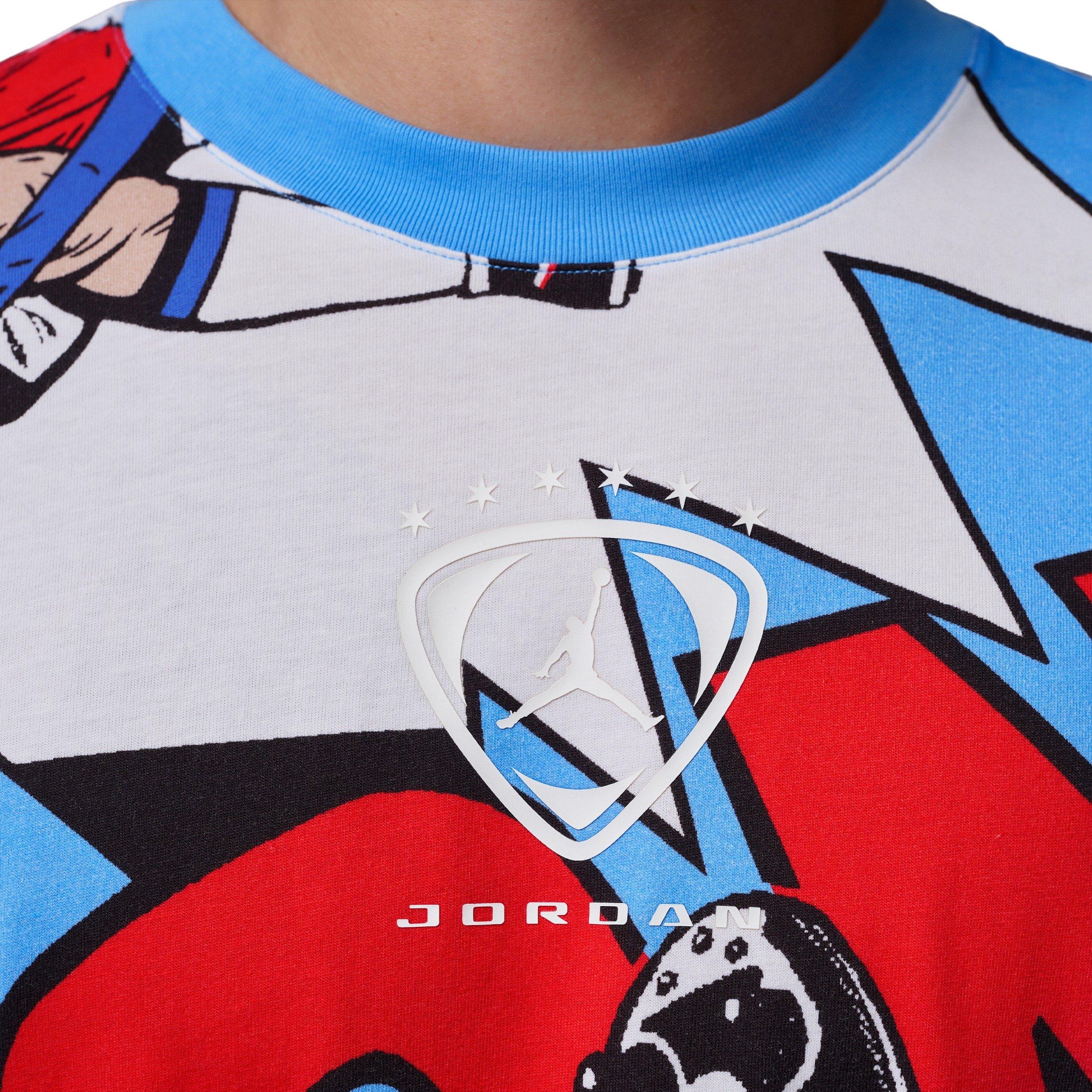 Jordan Men's Brooklyn FC Graphic Short-Sleeve T-Shirt - Blue/White - BLUE/WHITE Thumbnail View 4