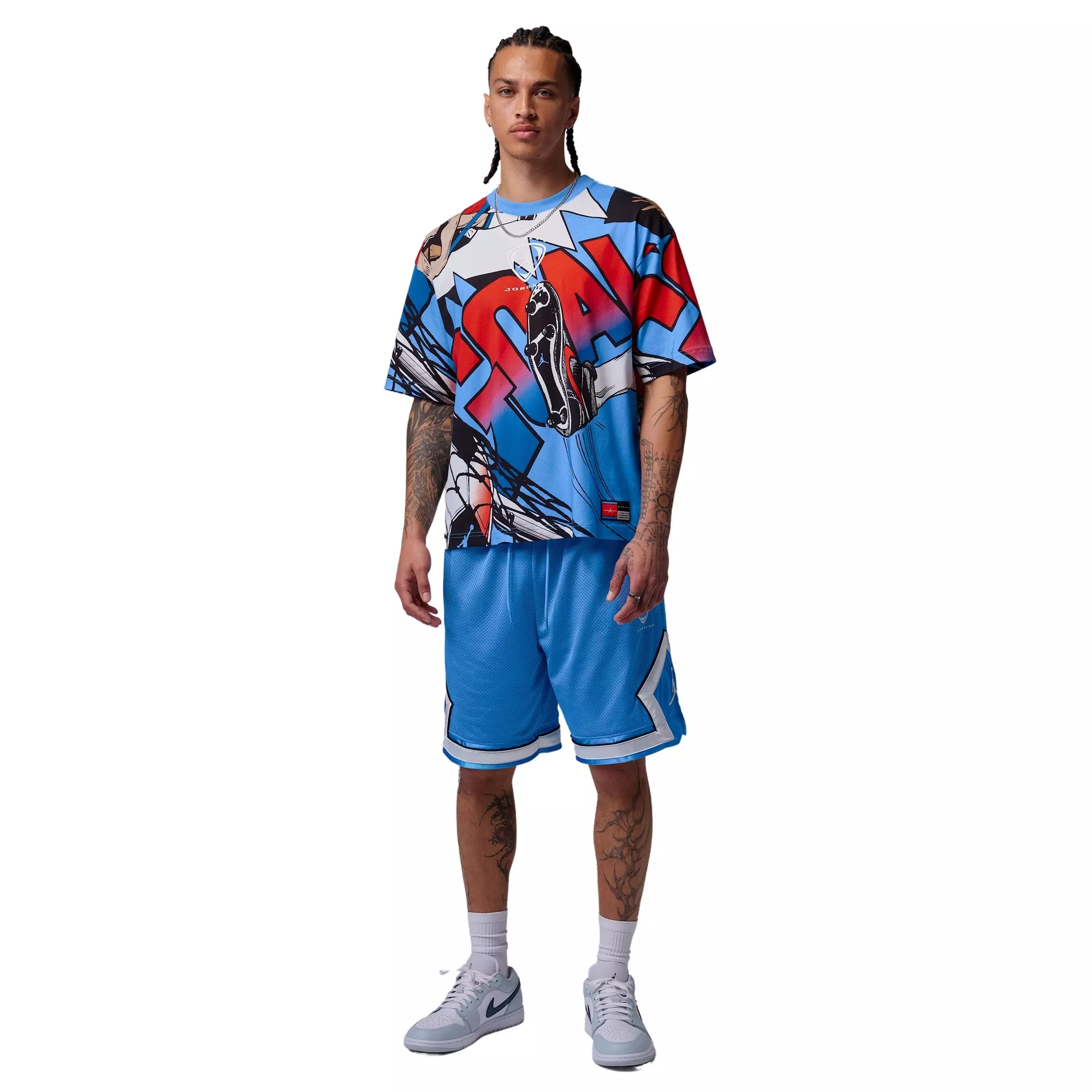 Jordan Men's Brooklyn FC Graphic Short-Sleeve T-Shirt - Blue/White - BLUE/WHITE