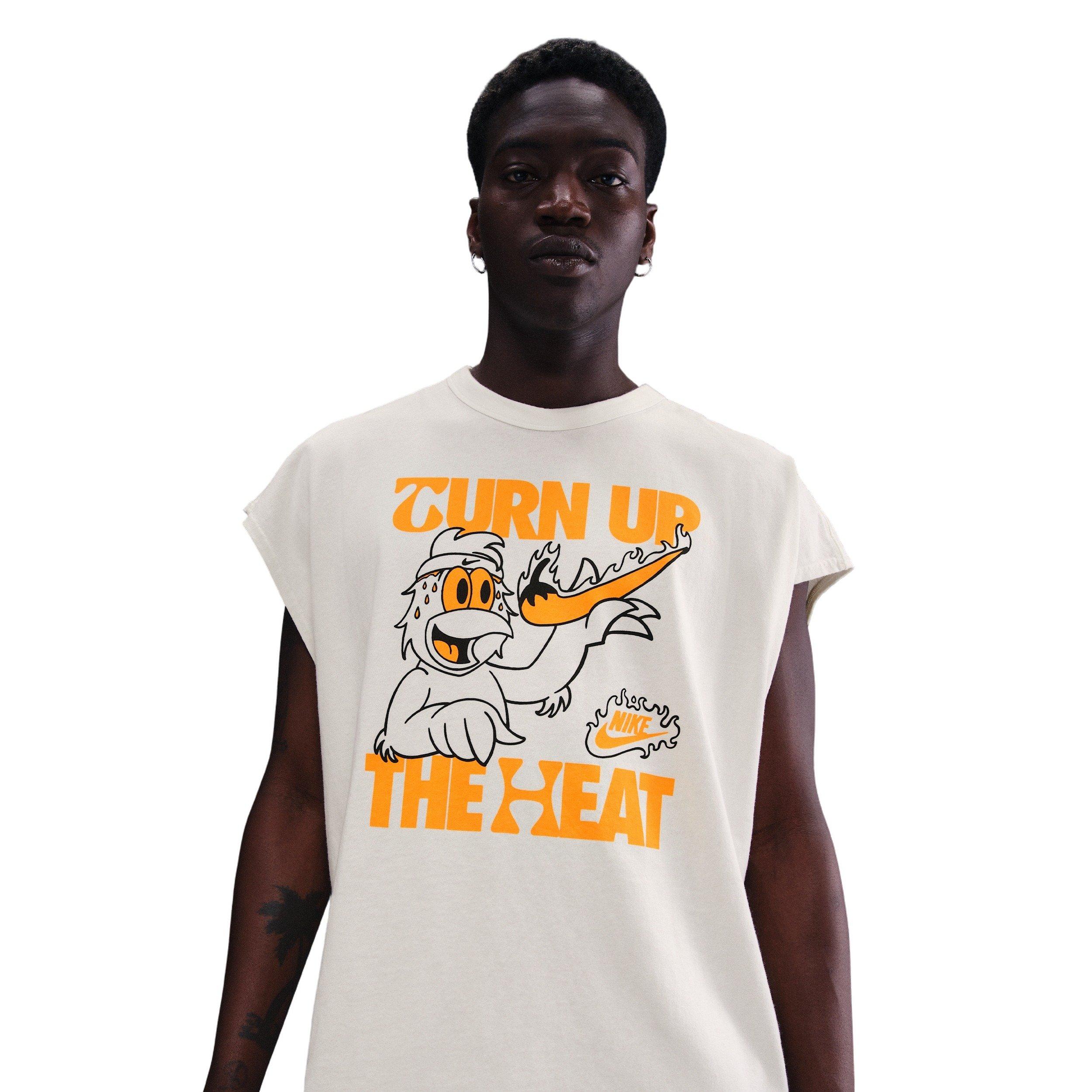 Nike Men's Sportswear Sole Food Sleeveless T-Shirt - White - WHITE Thumbnail View 1