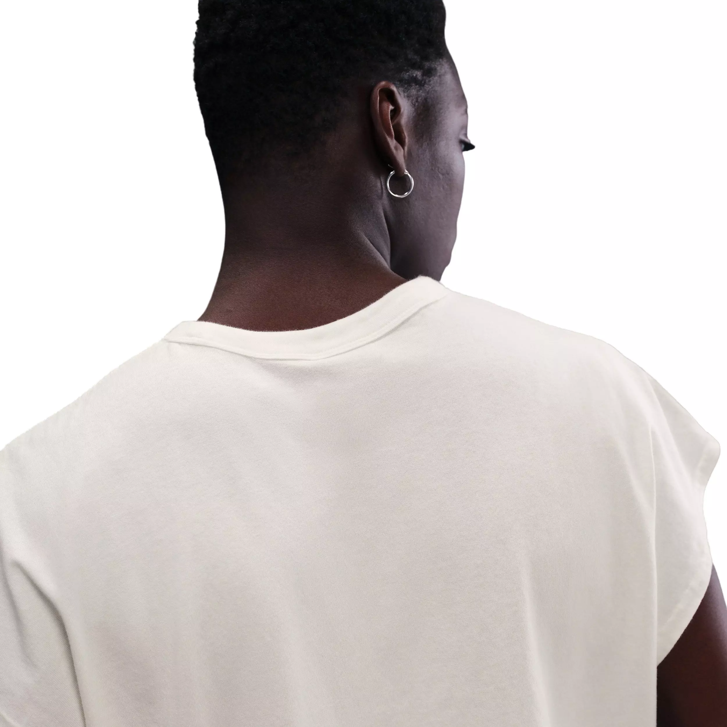 Nike Men's Sportswear Sole Food Sleeveless T-Shirt - White - WHITE