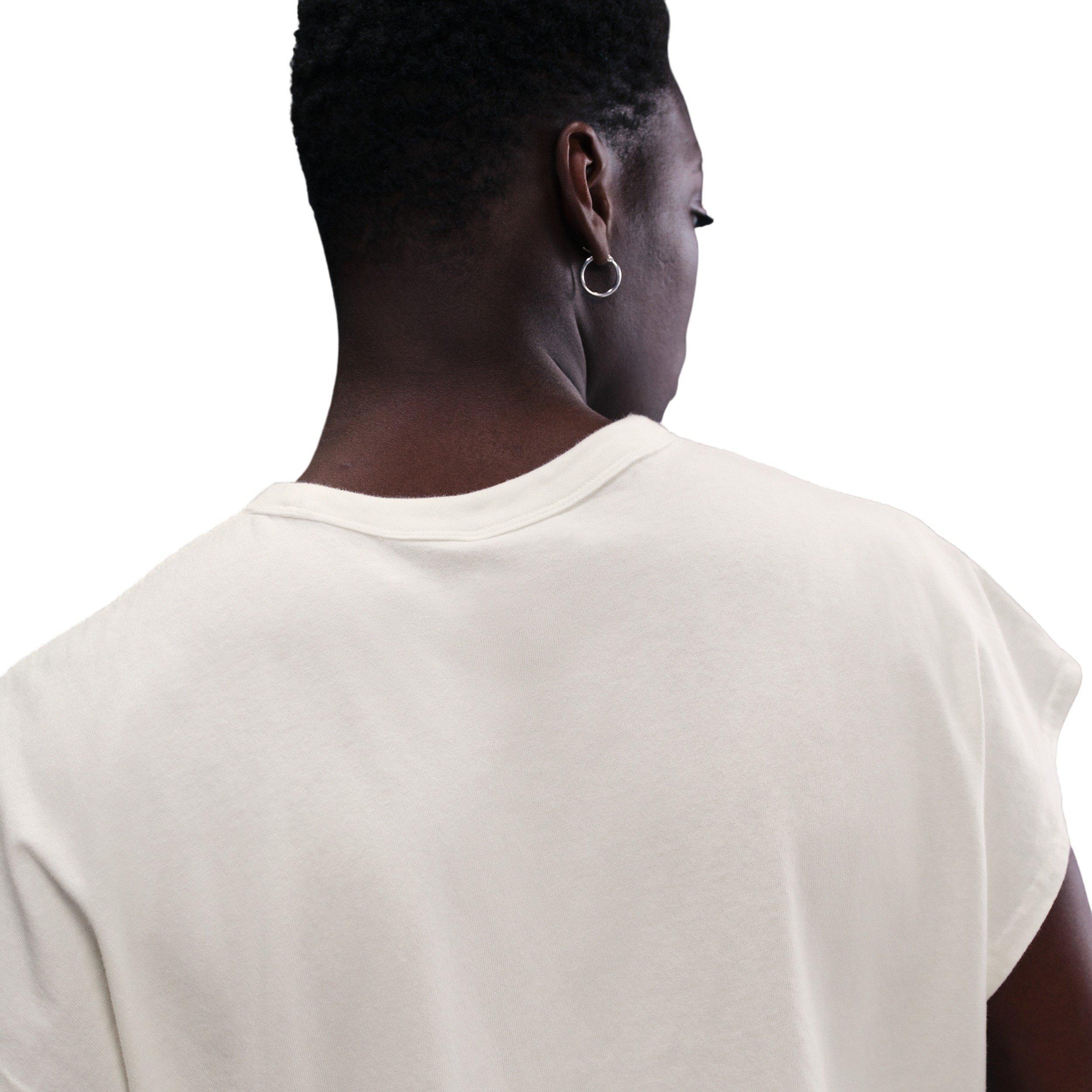 Nike Men's Sportswear Sole Food Sleeveless T-Shirt -White - WHITE Thumbnail View 2