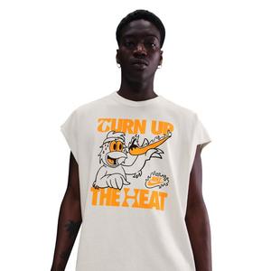 Nike Men's Sportswear Sole Food Sleeveless T-Shirt -White