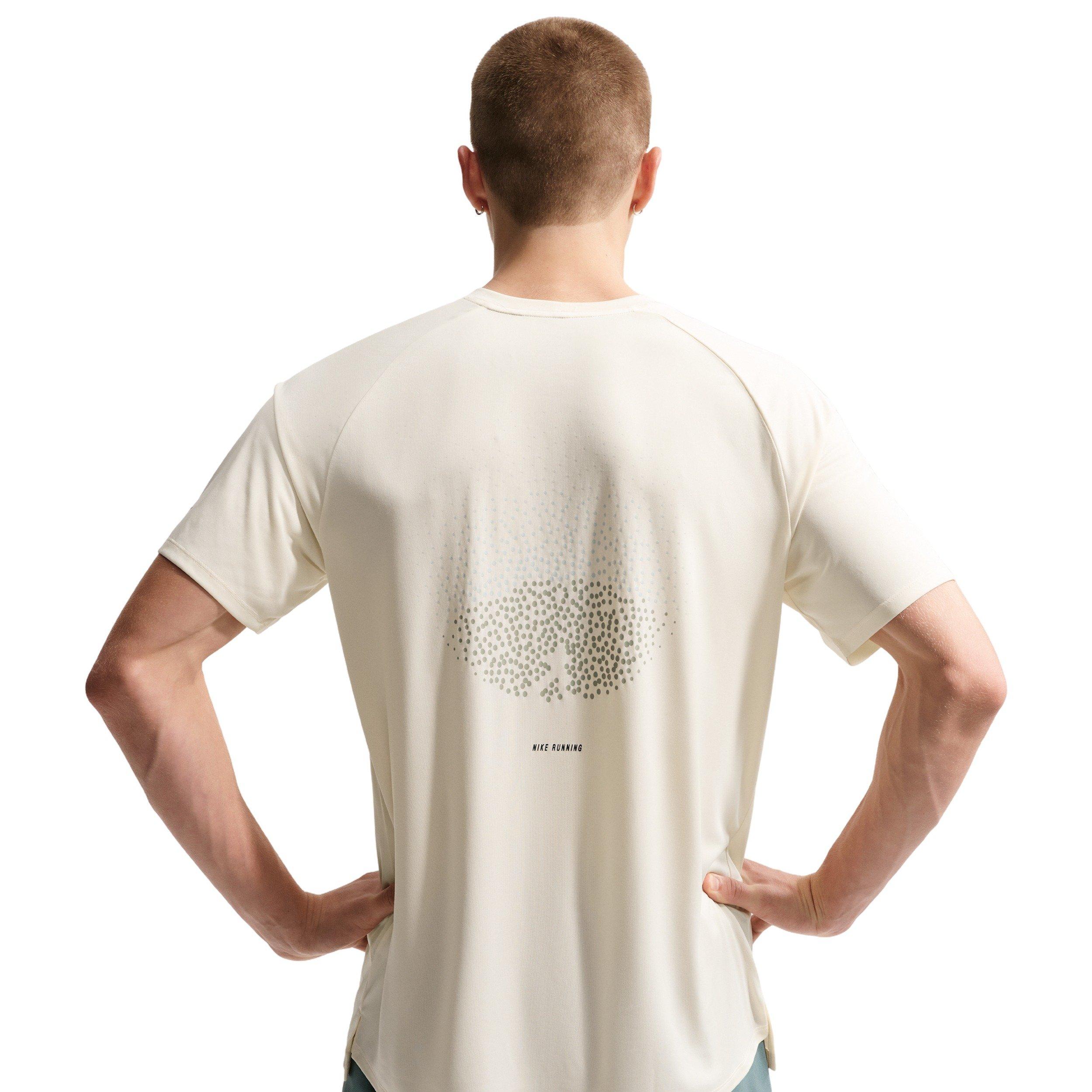 Nike Men's Stride Dri-FIT ADV Short-Sleeve Running Top - WHITE Thumbnail View 2