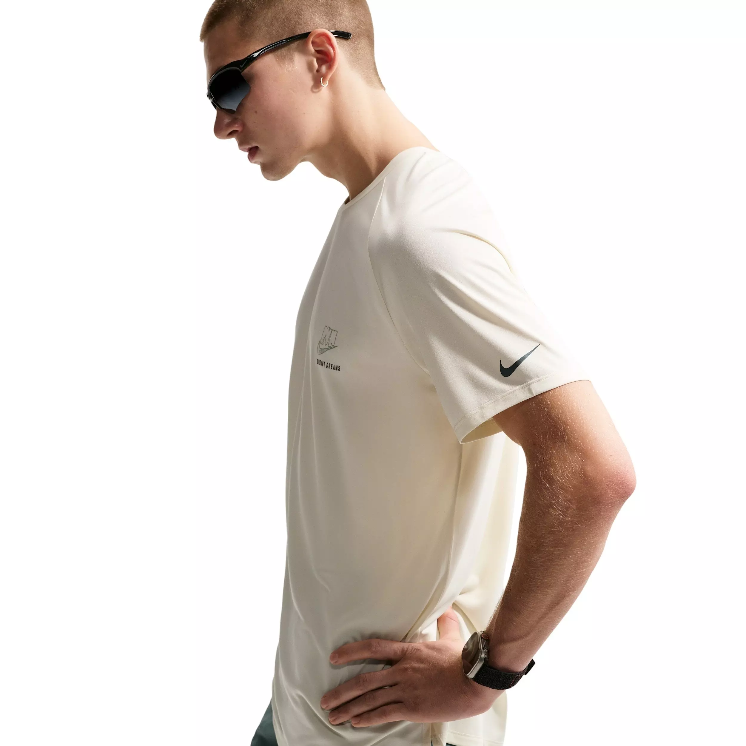 Nike Men's Stride Dri-FIT ADV Short-Sleeve Running Top - WHITE