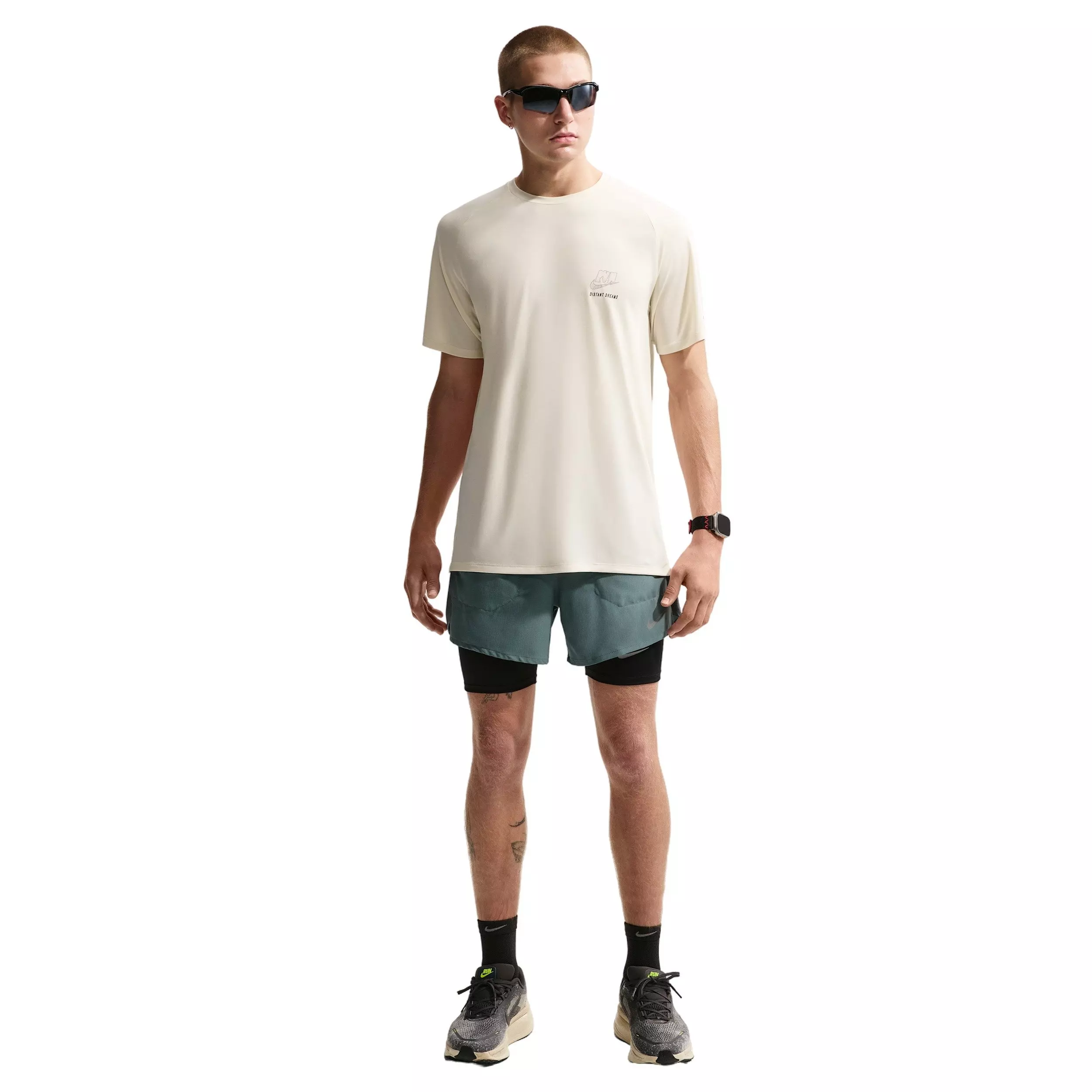 Nike Men's Stride Dri-FIT ADV Short-Sleeve Running Top - WHITE