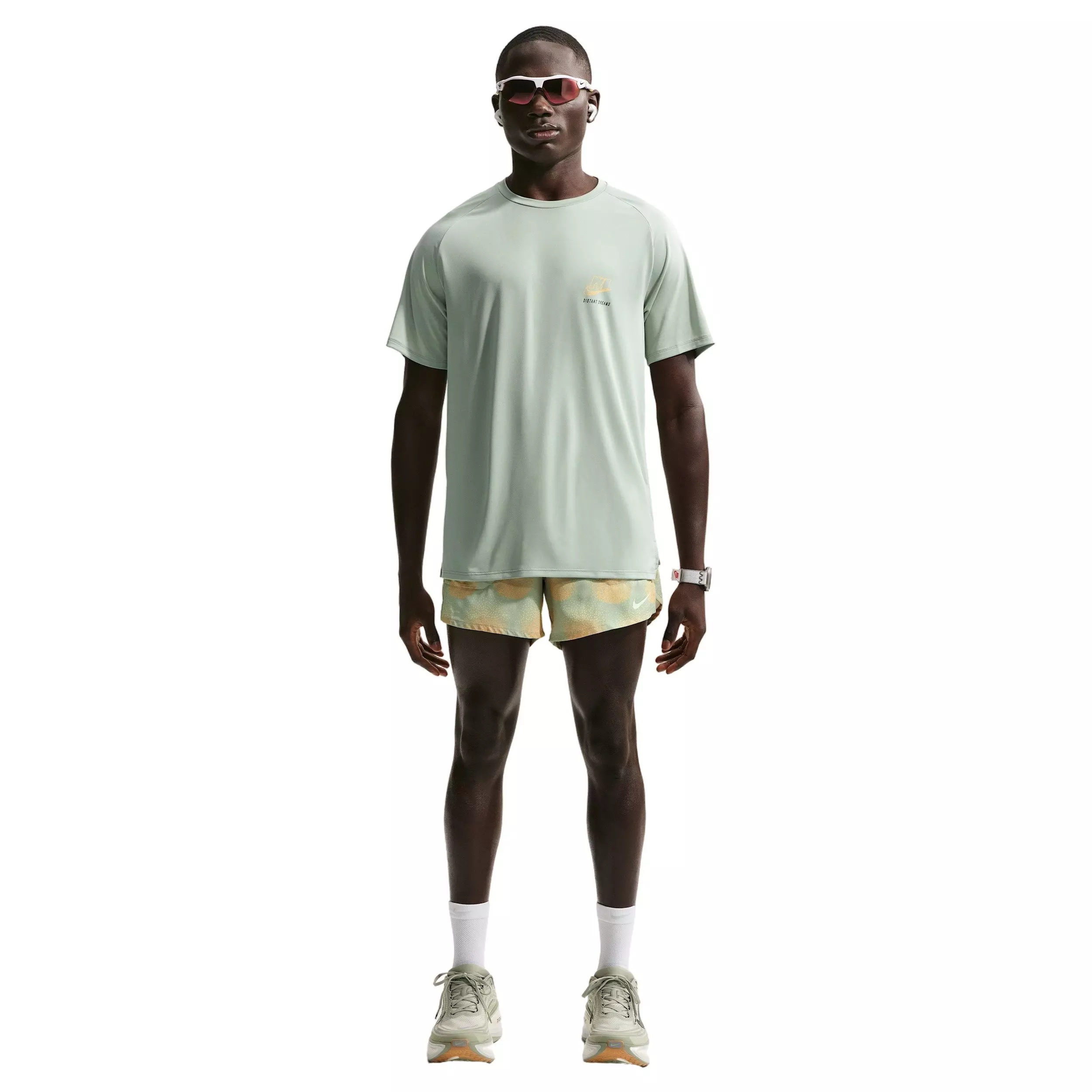 Nike Men's Stride Dri-FIT ADV Short-Sleeve Running Top - GREEN