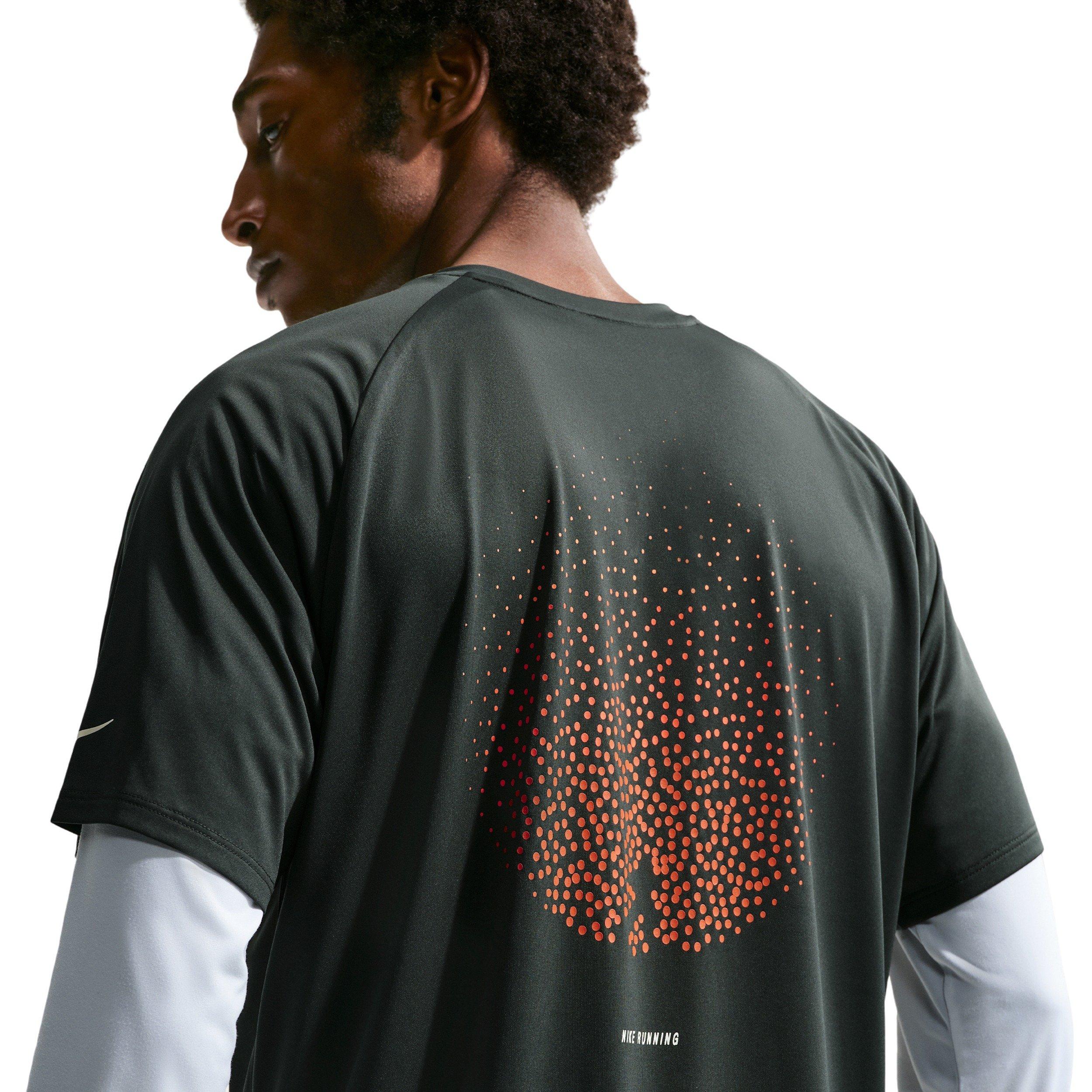 Nike Men's Stride Dri-FIT ADV Short-Sleeve Running Top - BLACK SPRUCE Thumbnail View 2