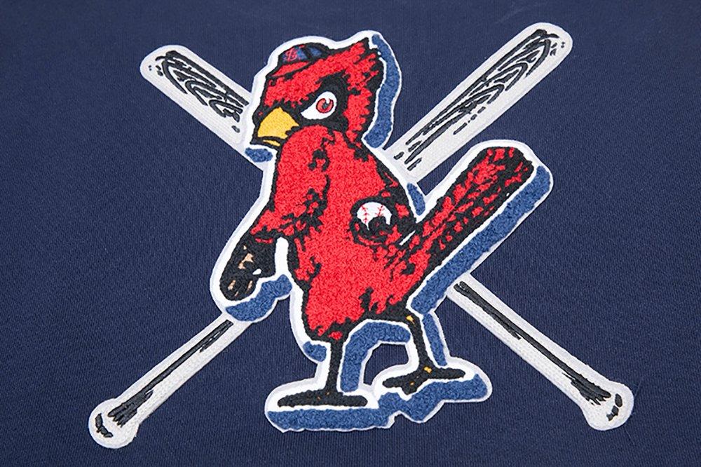 Pro Standard Women's MLB St. Louis Cardinals Mashup Rib Fleece Crewneck - Navy/Red - NAVY/RED Thumbnail View 5