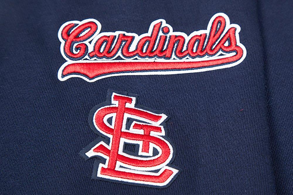 Pro Standard Women's MLB St. Louis Cardinals Mashup Rib Fleece Crewneck -Navy/Red - NAVY/RED Thumbnail View 6