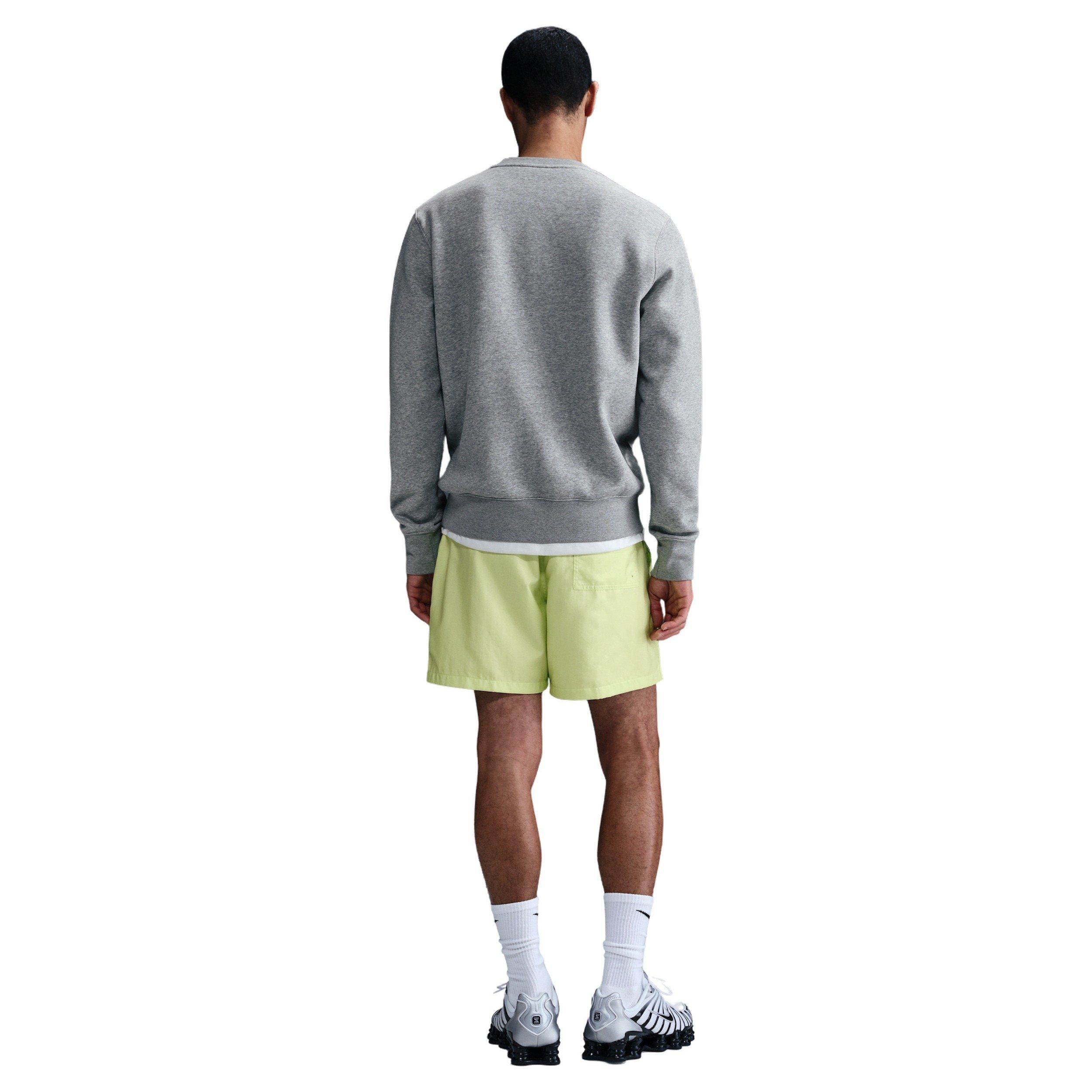 Nike Men's Club BB Fleece Crew - GREY Thumbnail View 2