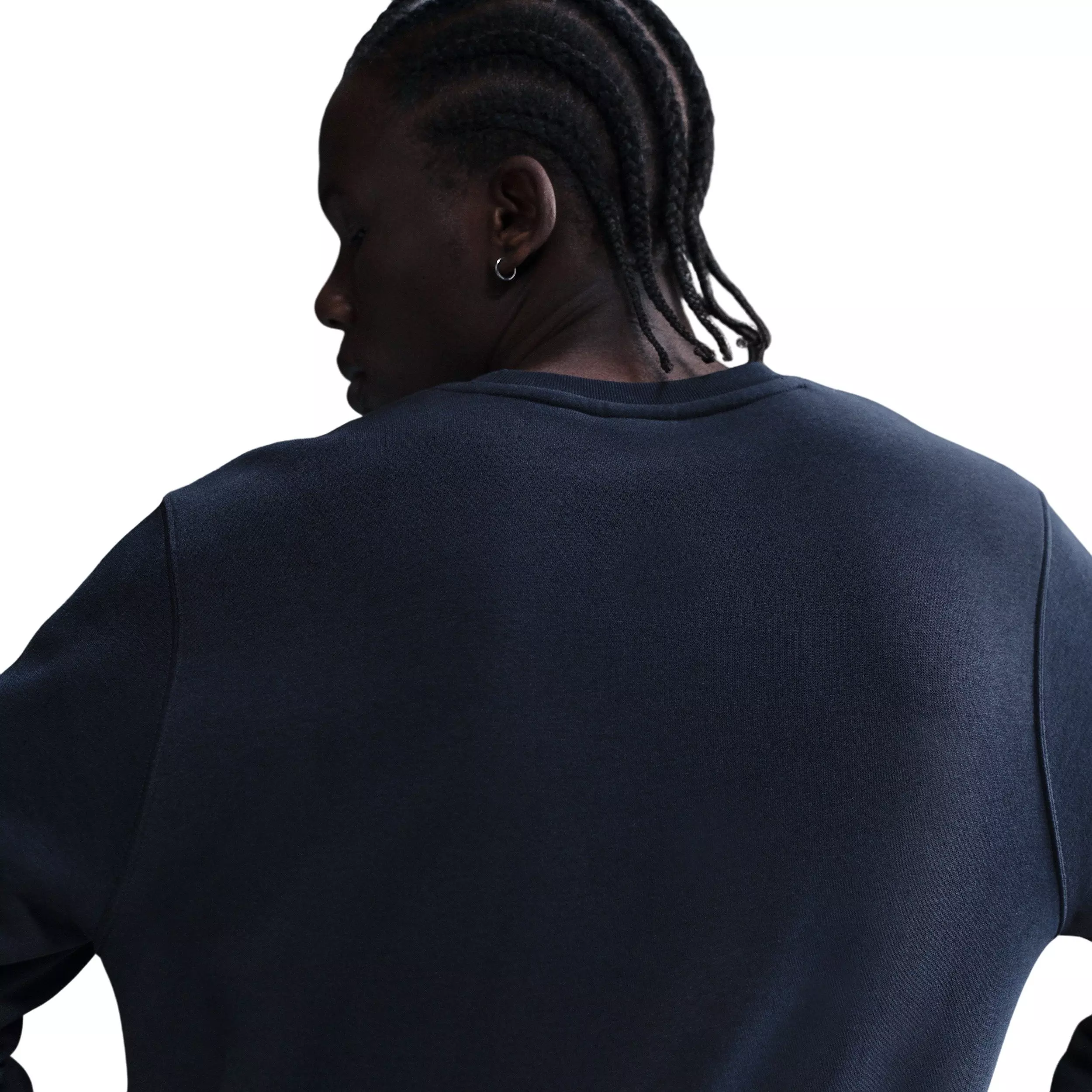 Nike Men's Club BB Fleece Crew - BLUE