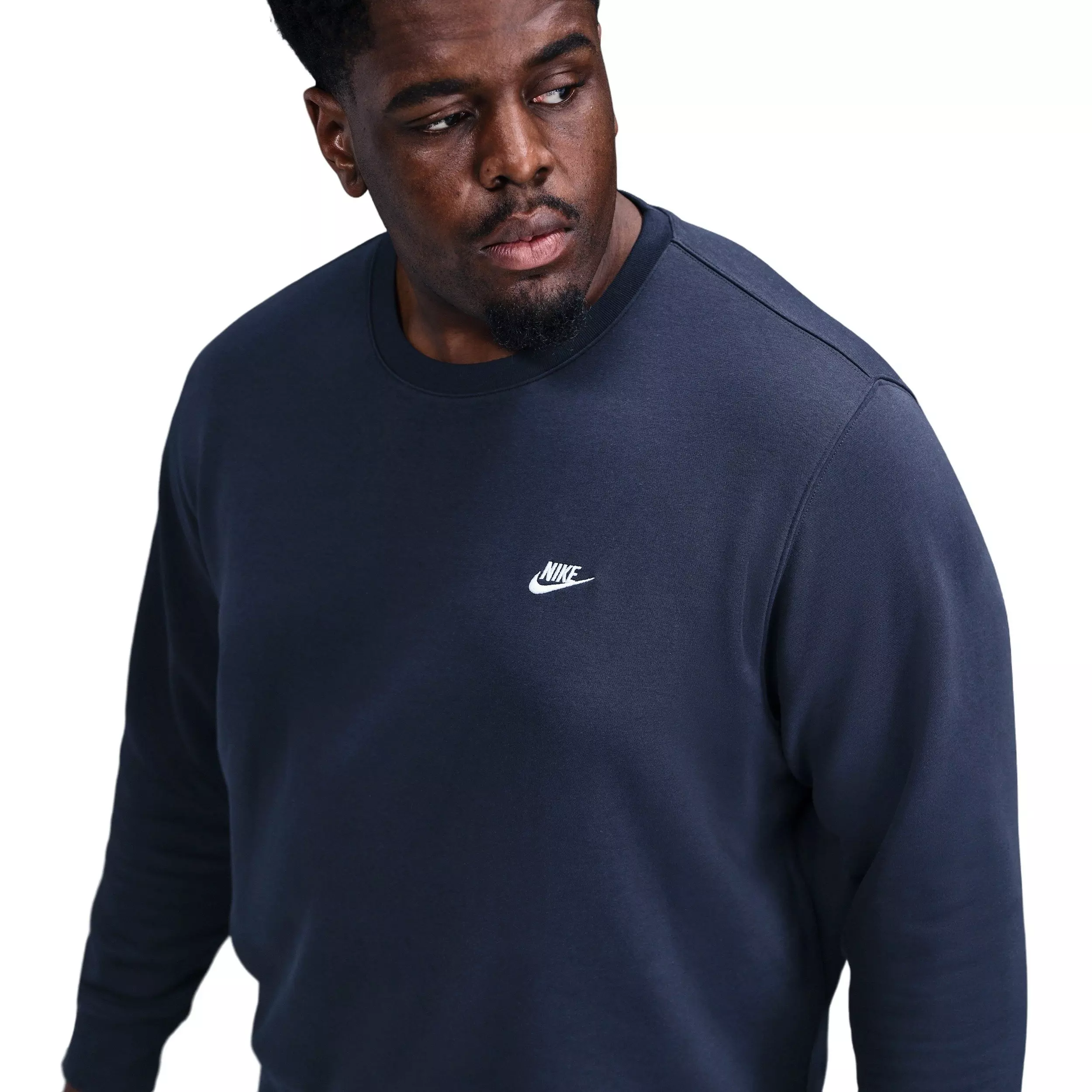 Nike Men's Club BB Fleece Crew - BLUE