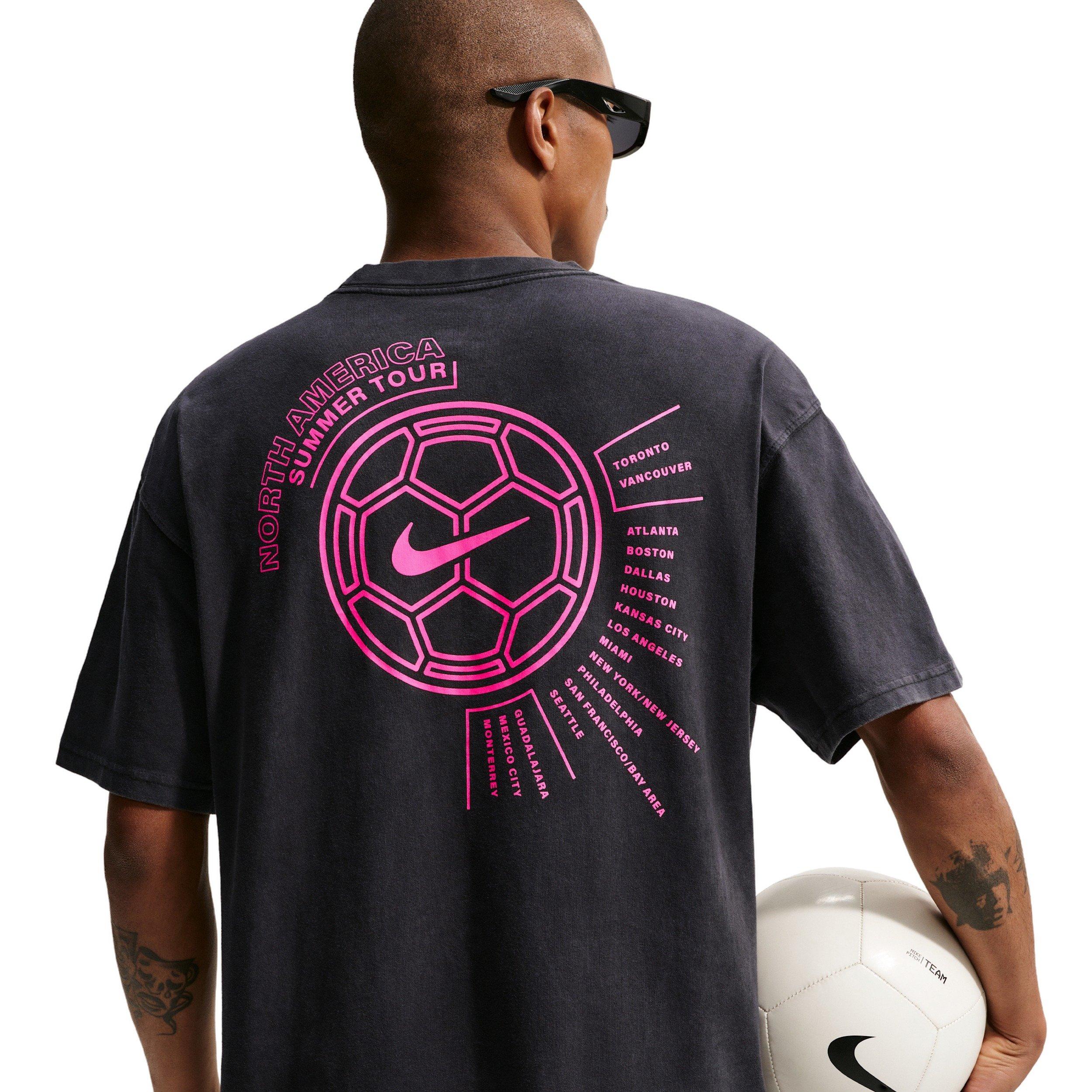 Nike Men's WC1 Soccer Summer Tour T-Shirt - BLACK Thumbnail View 2