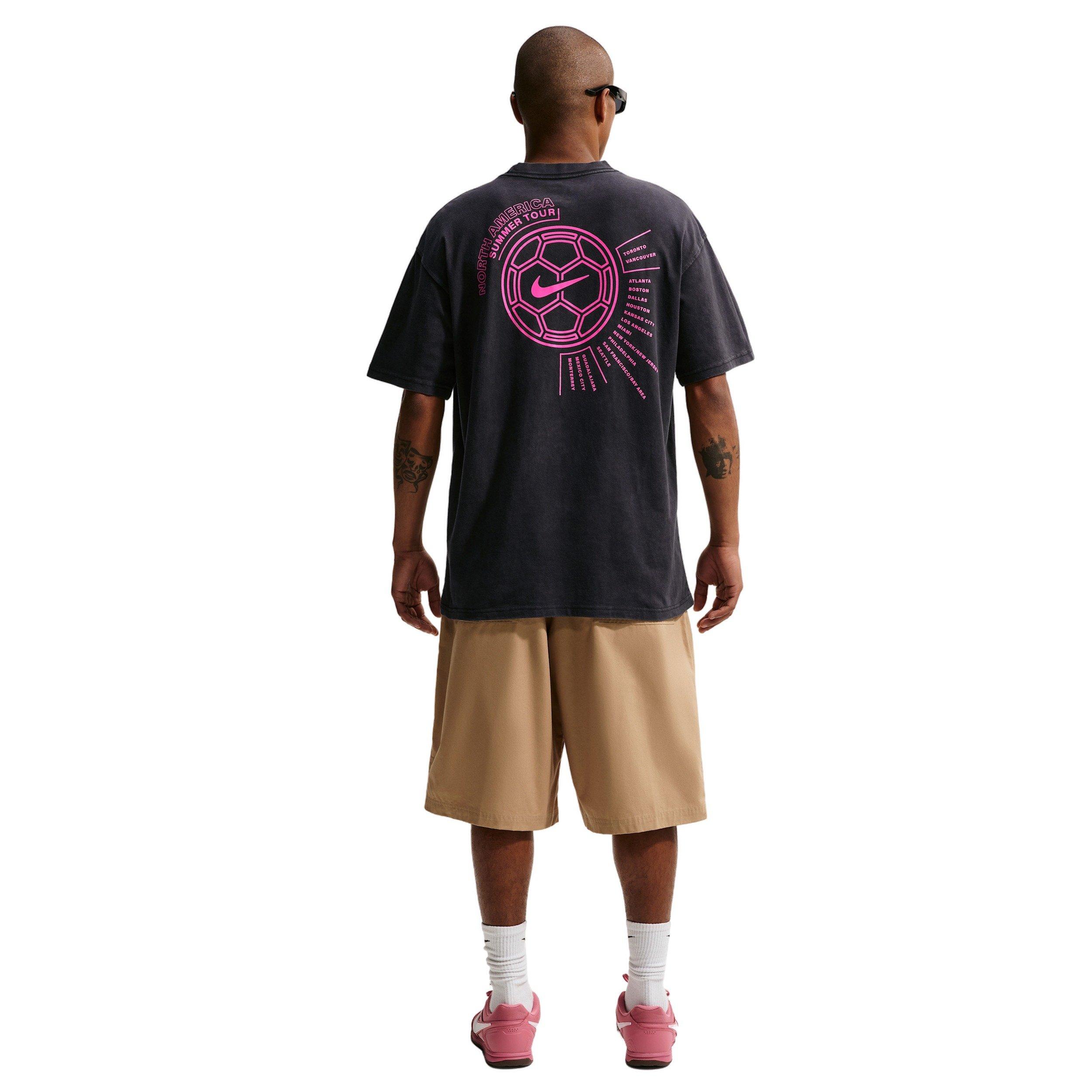 Nike Men's WC1 Soccer Summer Tour T-Shirt - BLACK Thumbnail View 5