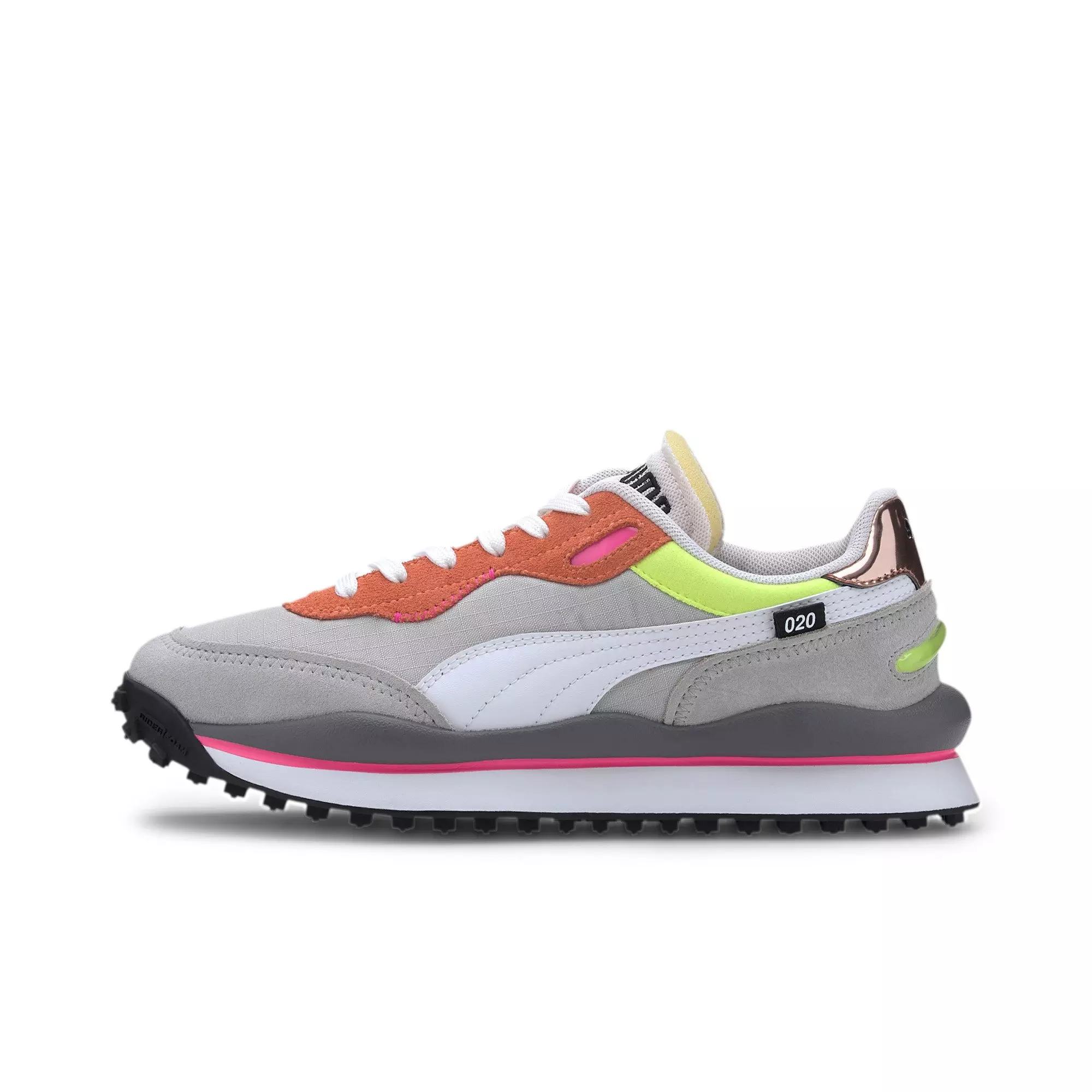 PUMA Style Rider Play On "Orange/Grey" Women's Sneakers - ORANGE