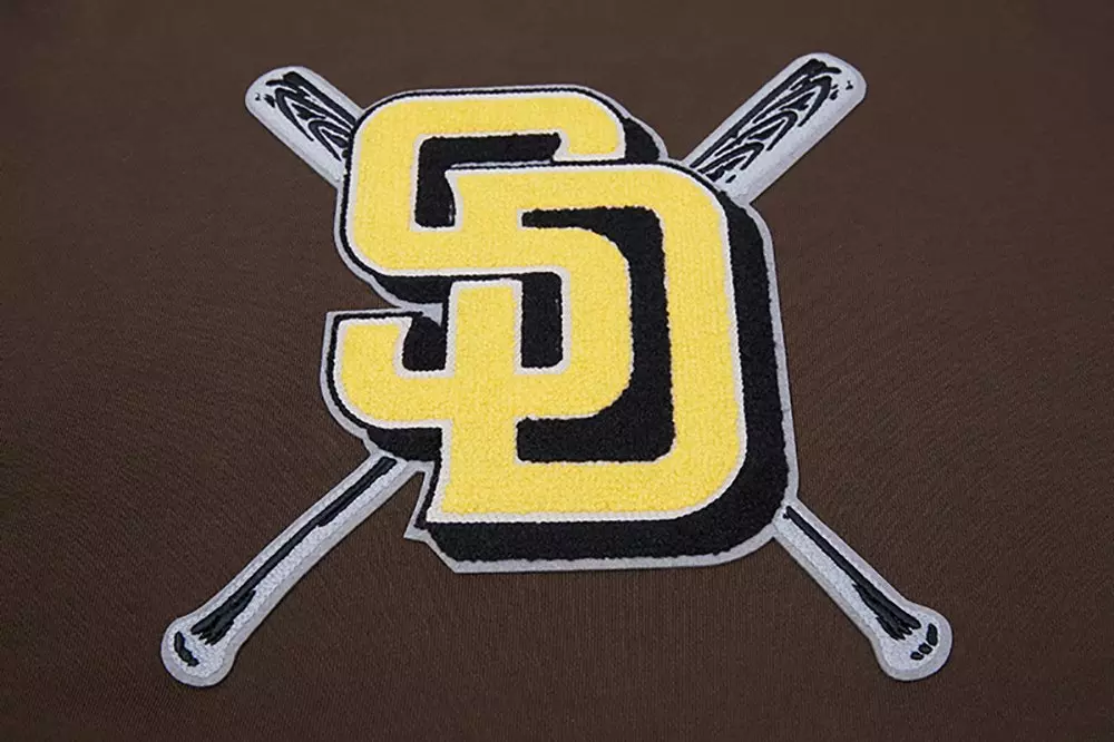 Pro Standard Women's MLB San Diego PadresTEAM Mashup Rib Fleece Crewneck -Brown - BROWN