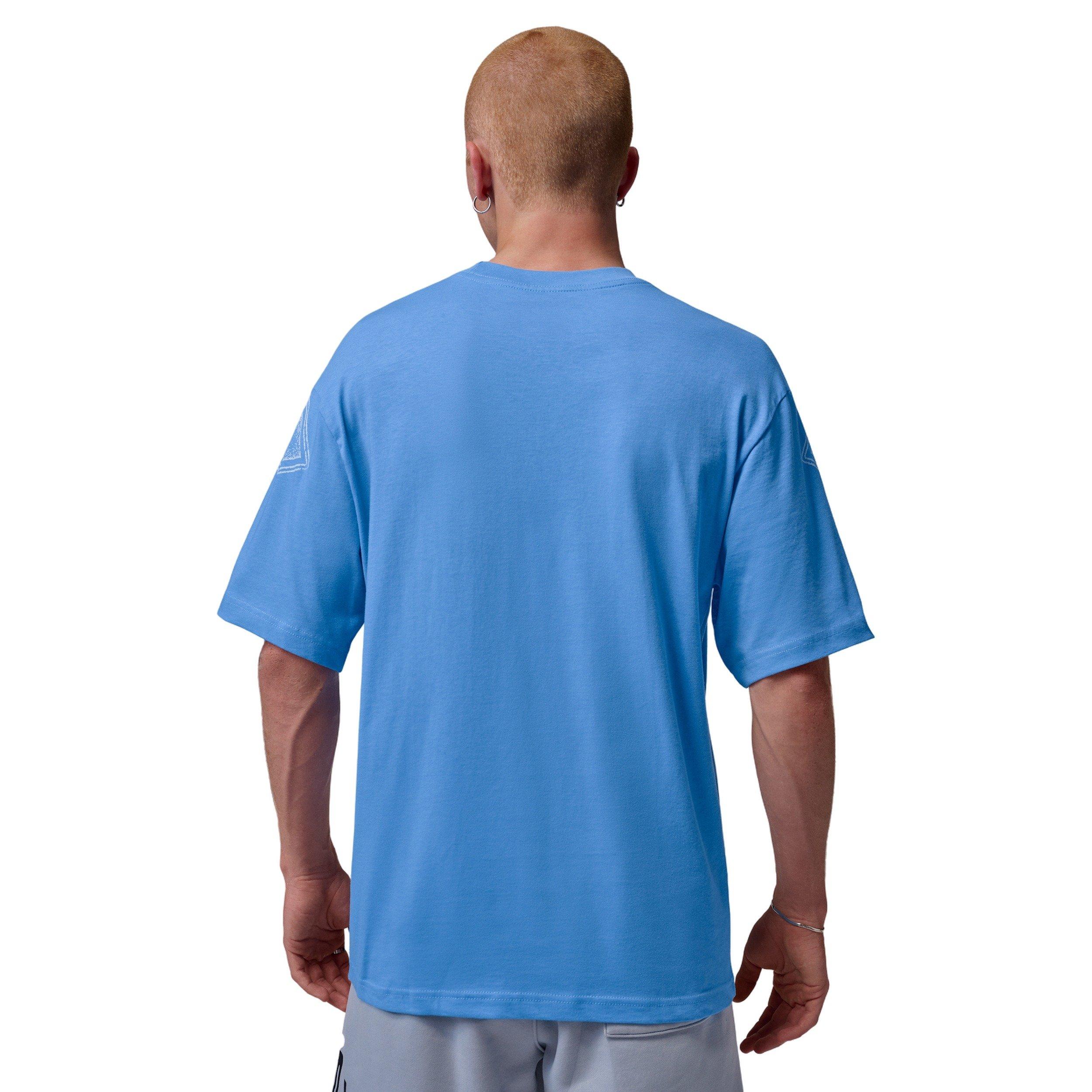 Jordan Men's New Stretch Graphic T-Shirt - Blue - BLUE Thumbnail View 2