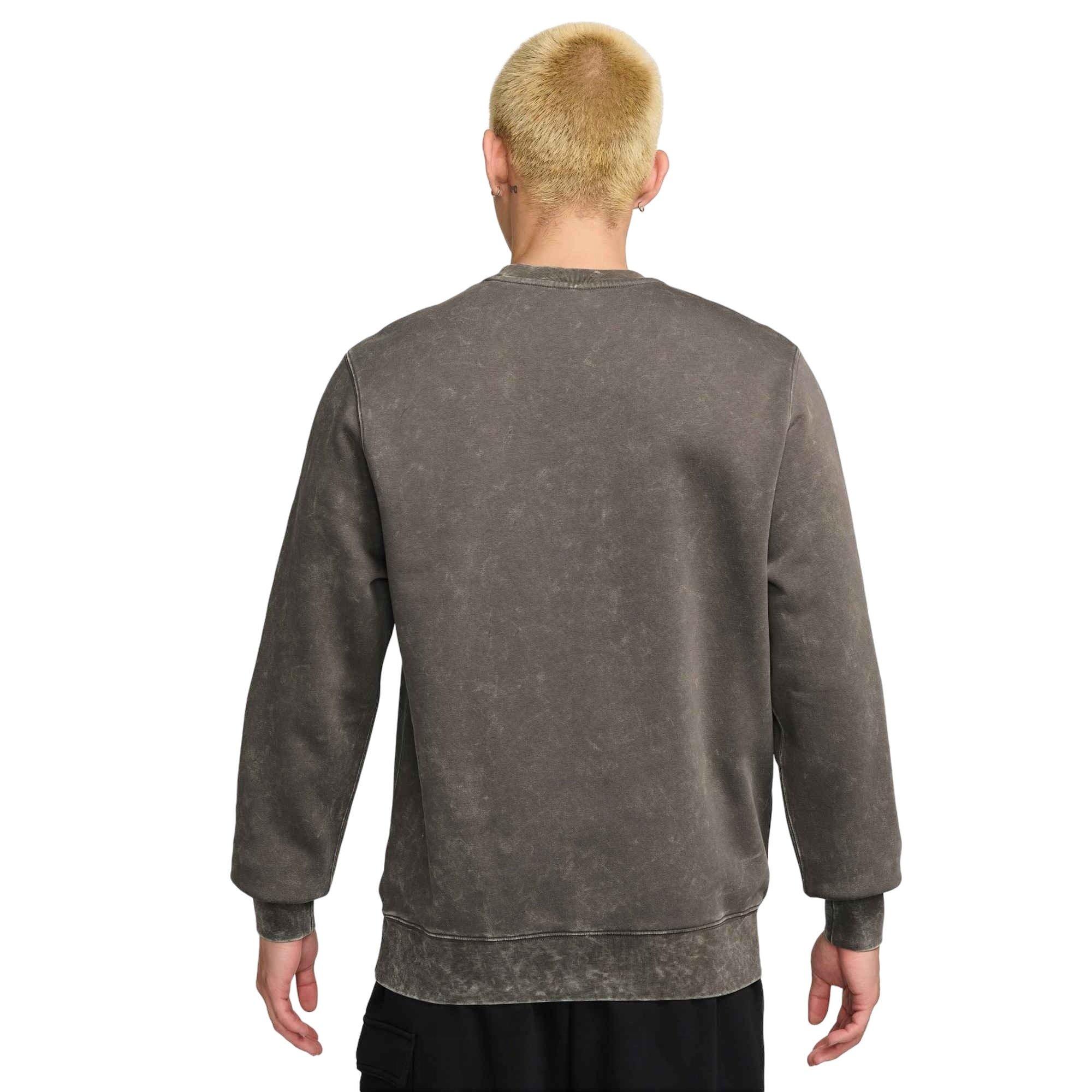 Nike Men's Sportswear Club BB Fleece Crew -Grey - GREY Thumbnail View 2