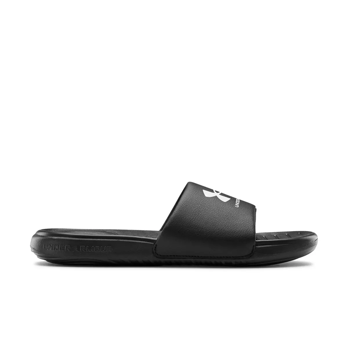 Under Armour Ansa Fixed "Black/White" Men's Slide - BLACK/WHITE
