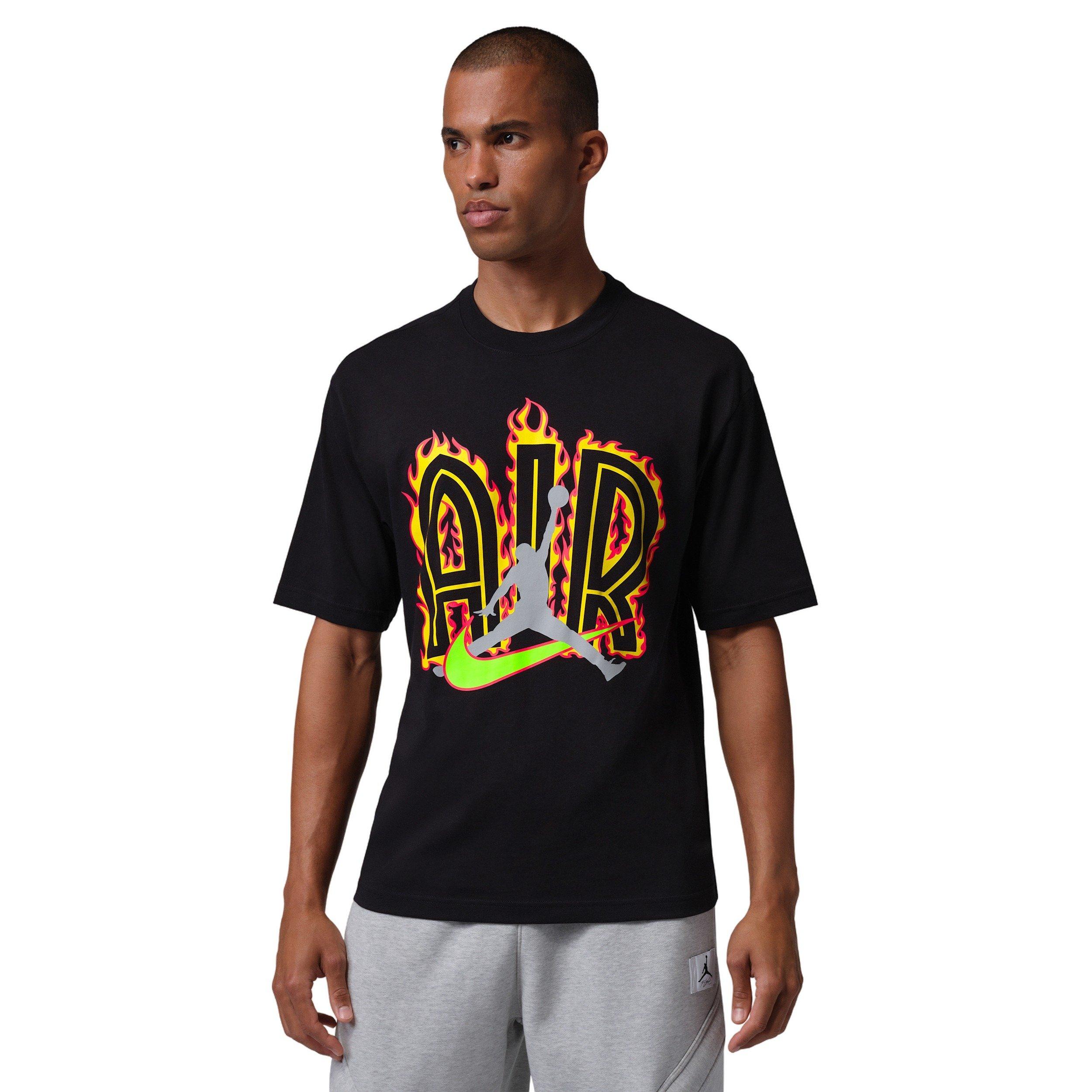 Jordan Men's Air Script Graphic Short-Sleeve T-Shirt - BLACK Thumbnail View 1