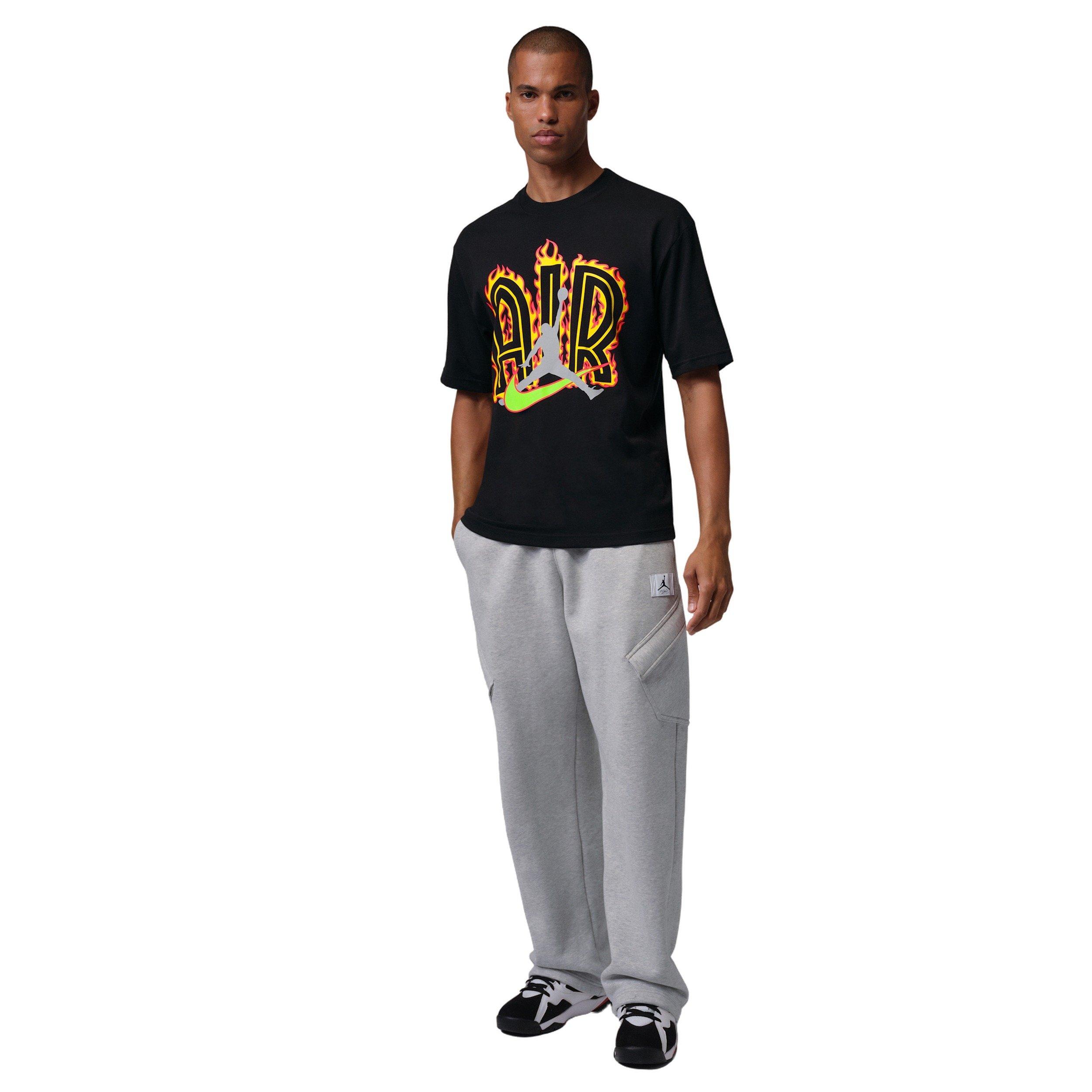 Jordan Men's Air Script Graphic Short-Sleeve T-Shirt - BLACK Thumbnail View 5