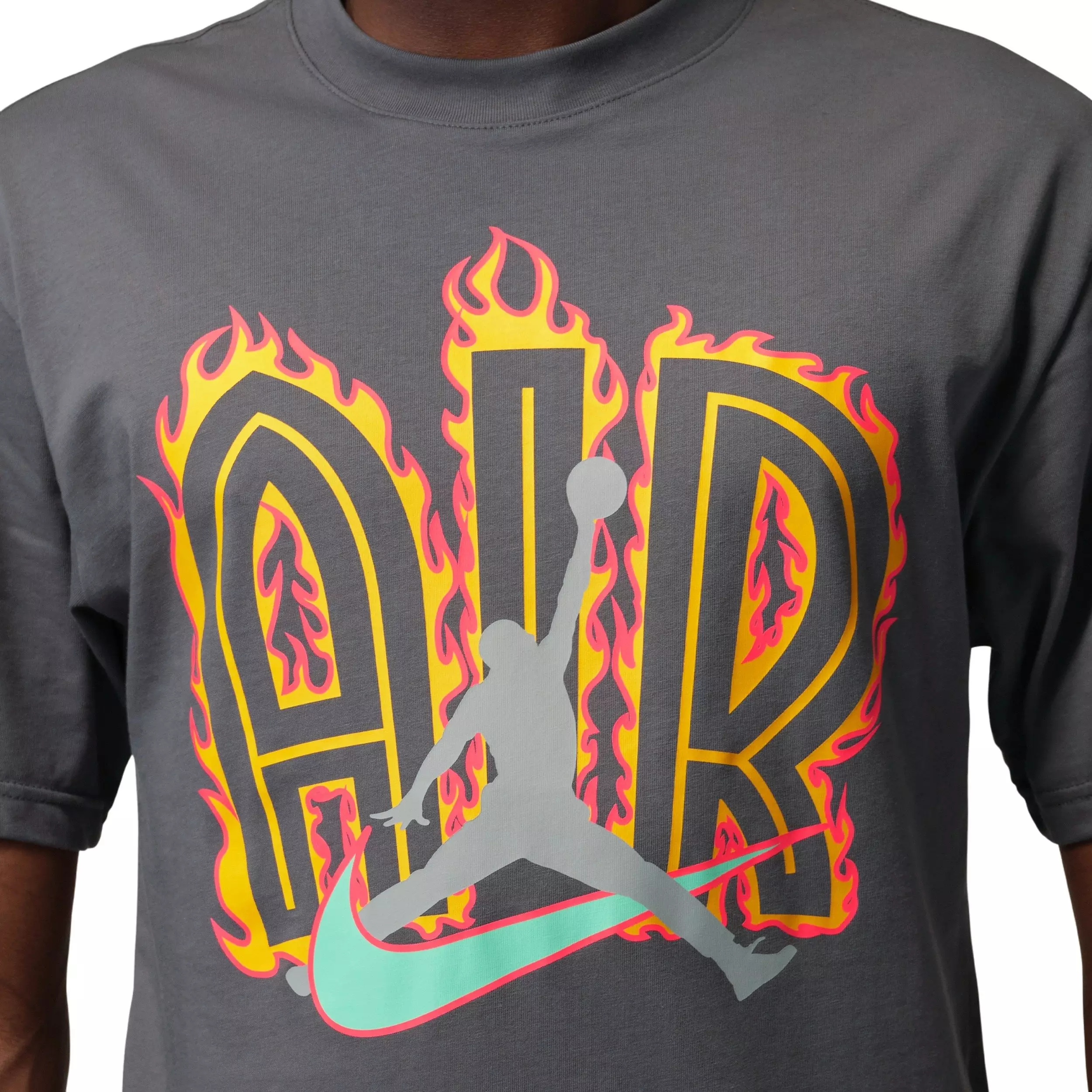 Jordan Men's Air Script Graphic Short-Sleeve T-Shirt - GREY