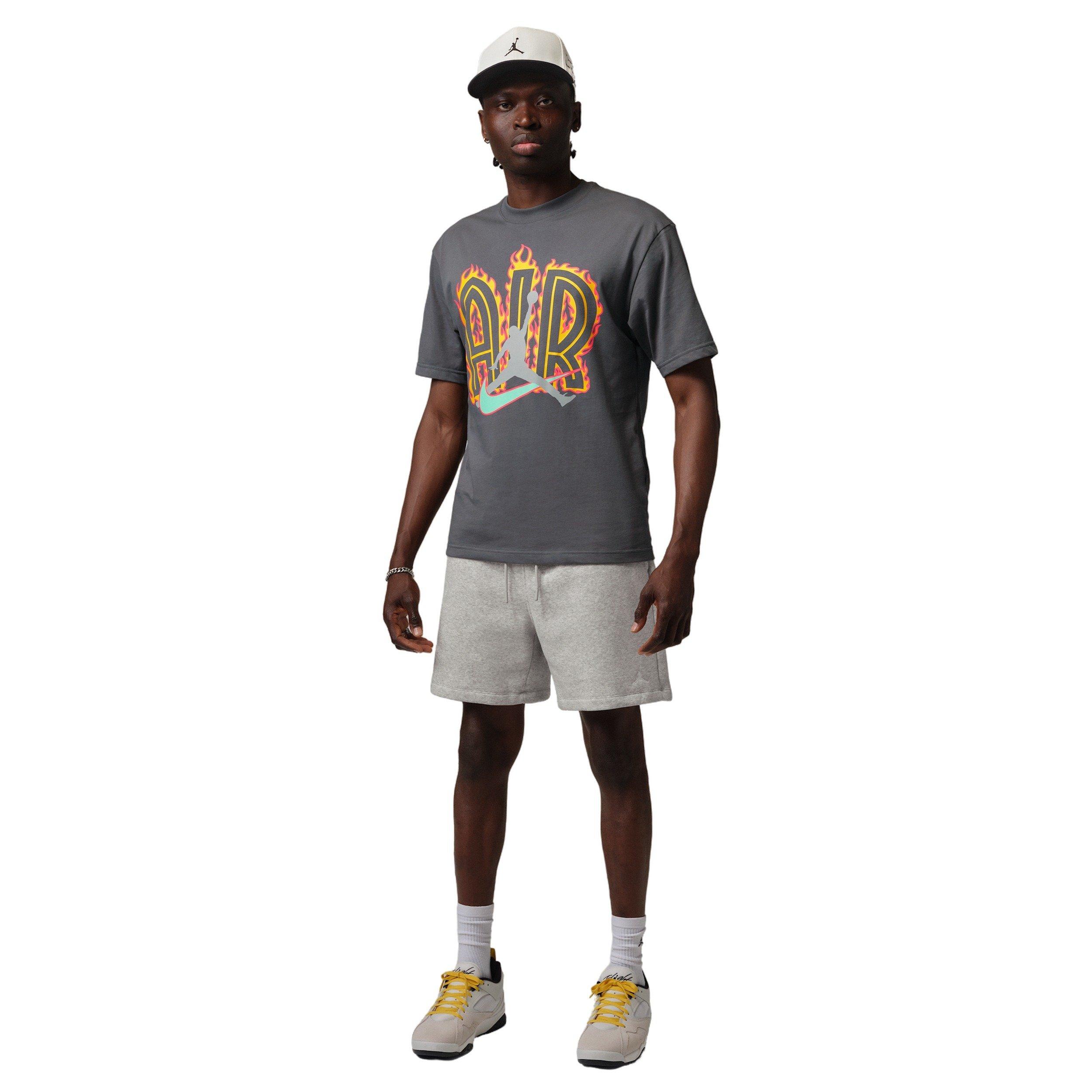 Jordan Men's Air Script Graphic Short-Sleeve T-Shirt - GREY Thumbnail View 5