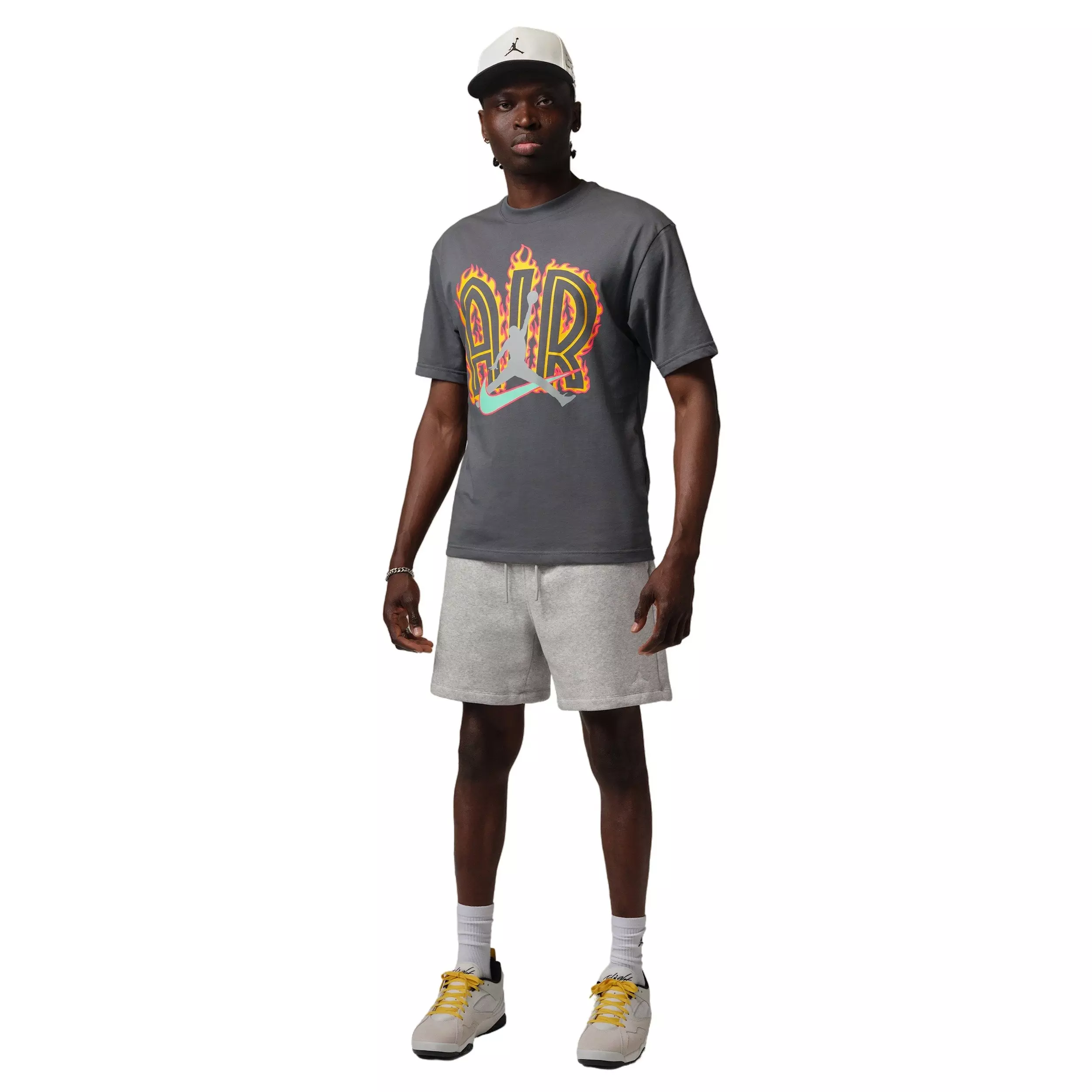 Jordan Men's Air Script Graphic Short-Sleeve T-Shirt - GREY