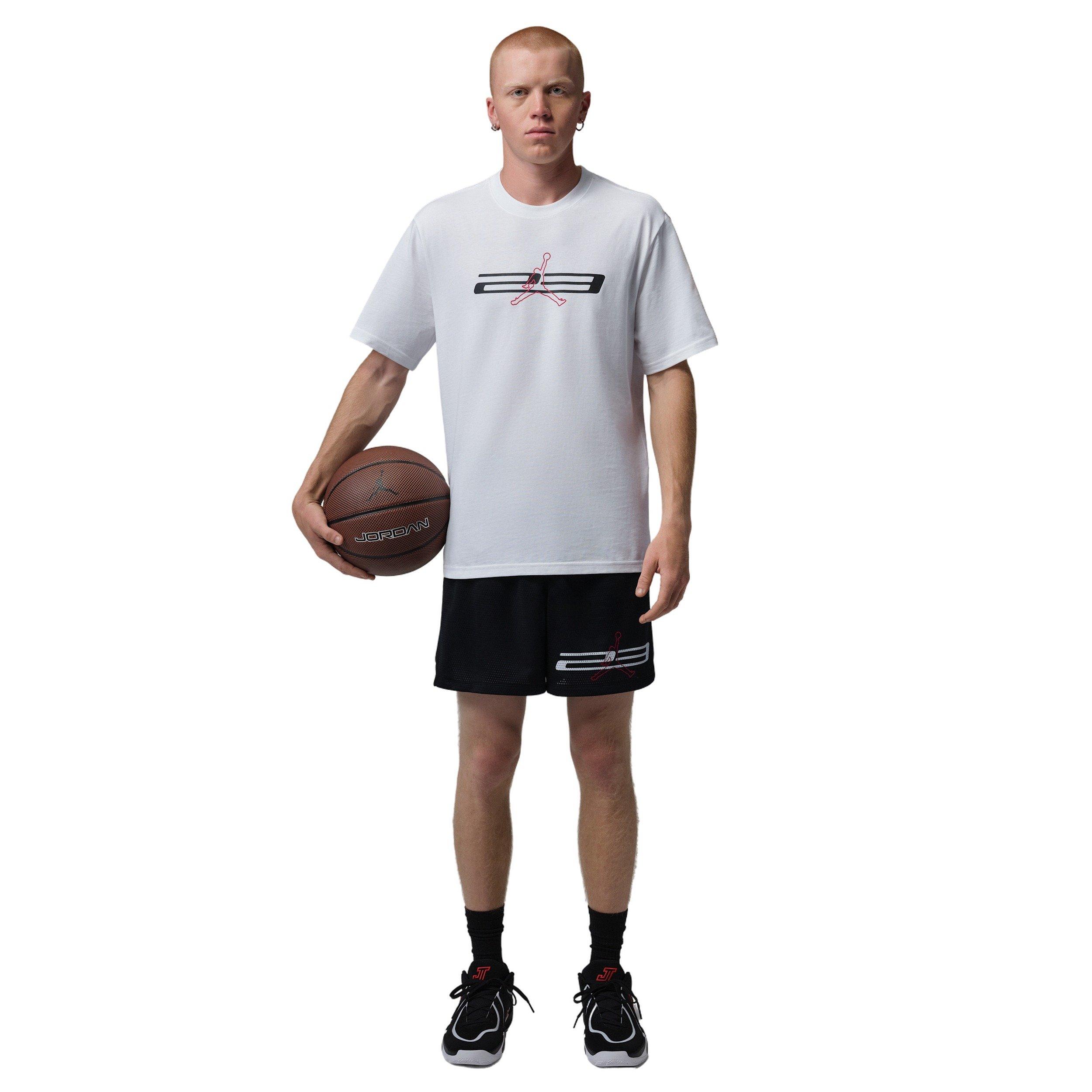Jordan Men's Sport Dri-FIT Graphic T-Shirt - WHITE Thumbnail View 5
