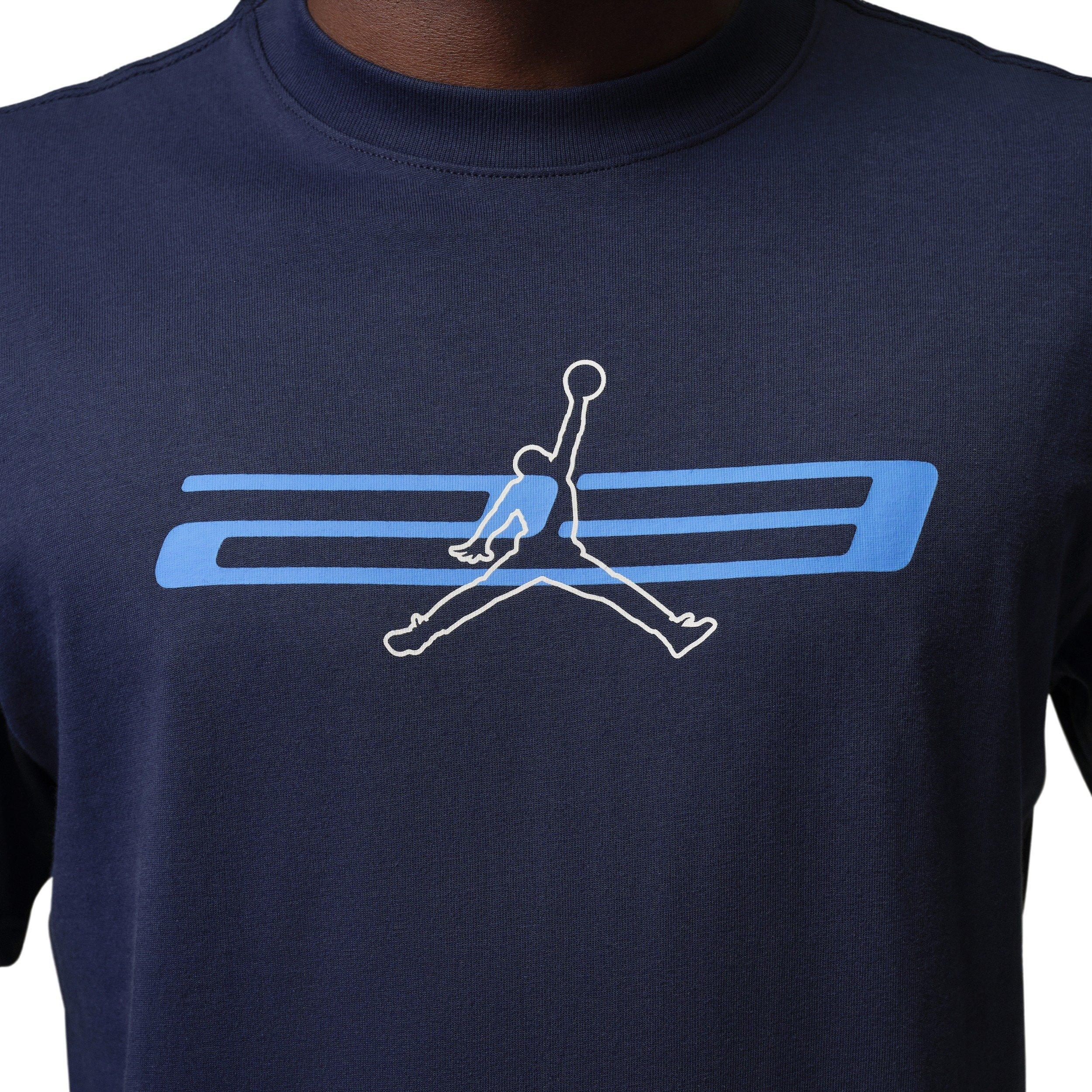 Jordan Men's Sport Dri-FIT Graphic T-Shirt - NAVY Thumbnail View 4